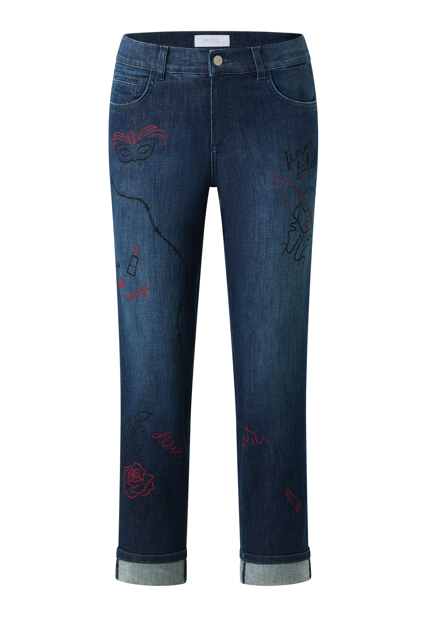 ANGELS 350812730 Damen Jeans Darleen Muse 7/8 Straight Fit - Blau - 2