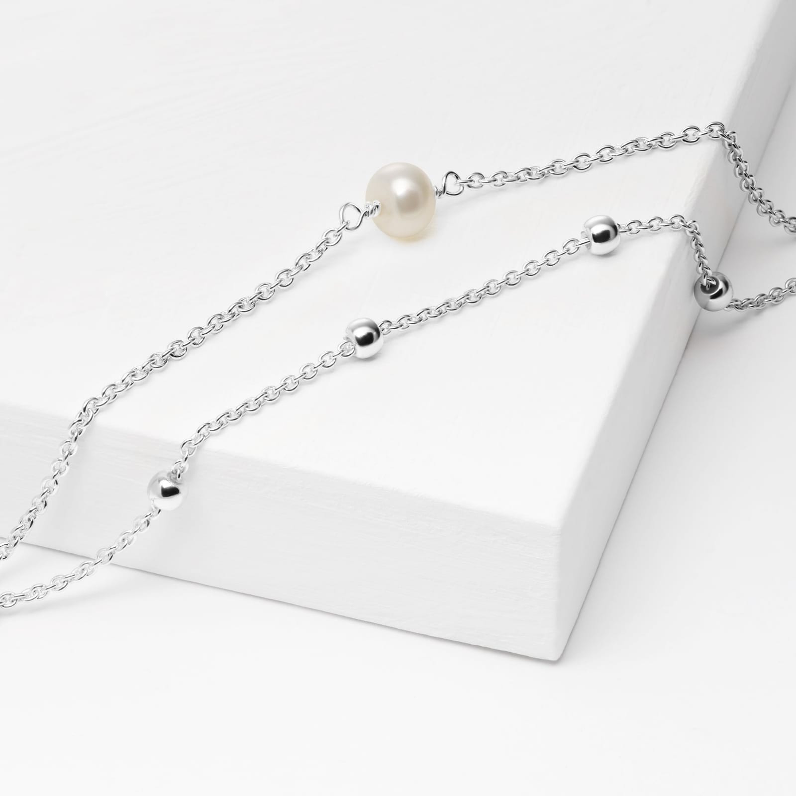 JETTE S.88601726 ARMBAND SILBER PERLE 17+3 CM