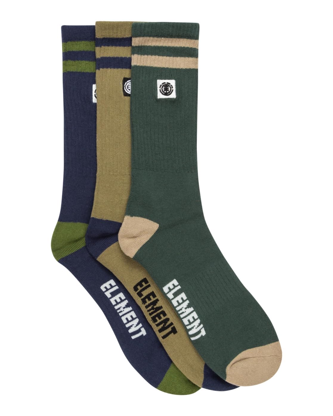 Element, 2Tone, Icon, 3Pk, Skatesocken, für, Männer