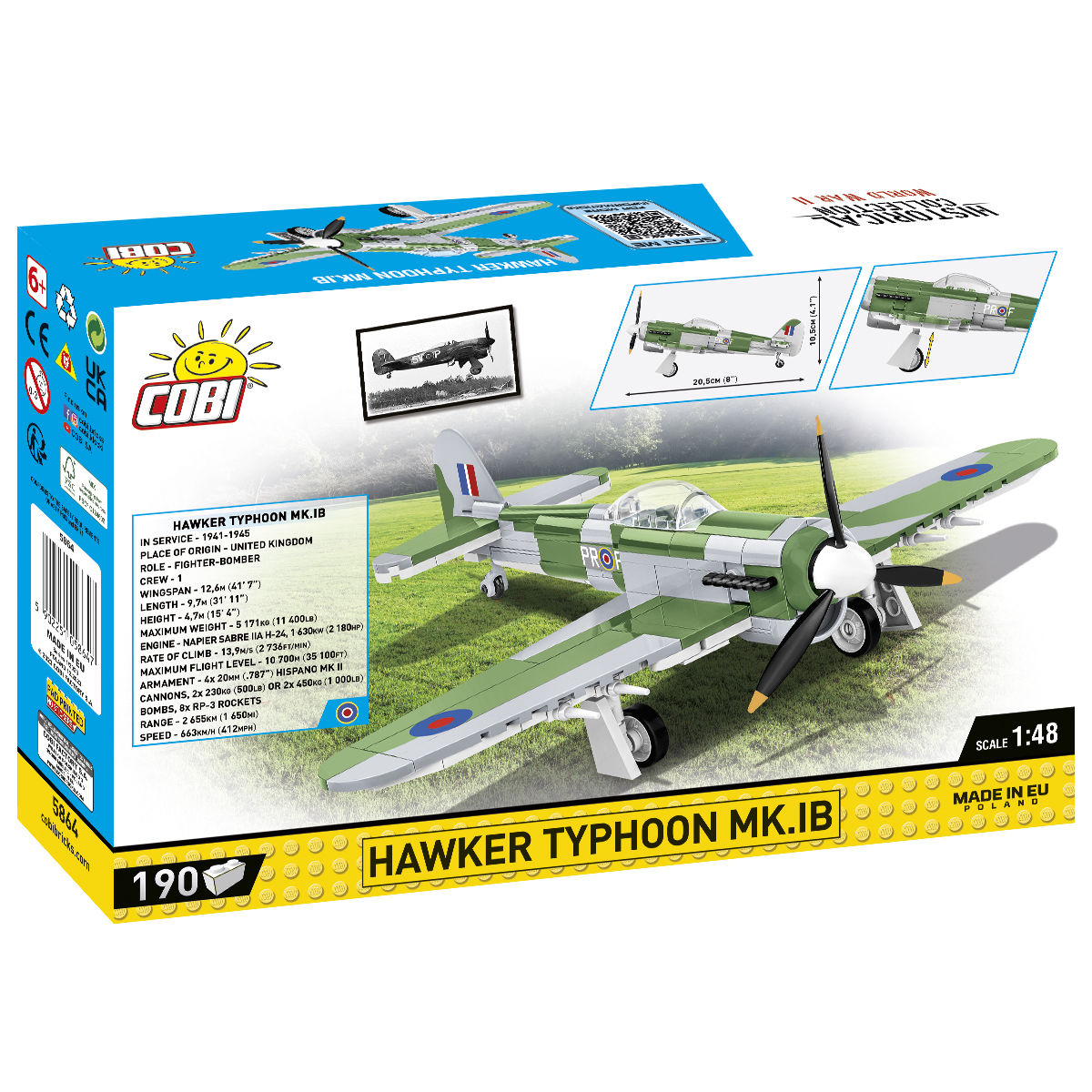 COBI 5864 - HAWKER Typhoon MK.IB - Bild 2 COBI 5864 - HAWKER Typhoon MK.IB - Bild 2