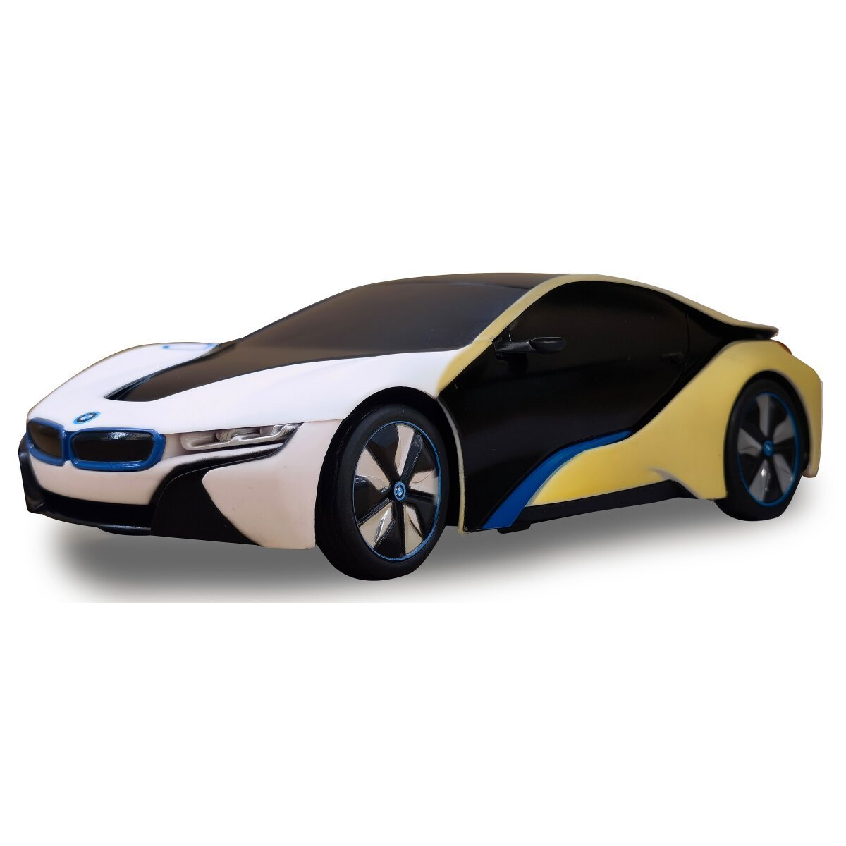 JAMARA BMW I8 1:24 weiß/gelb 2,4GHz UV Photochromic Serie ab 6 Jahren