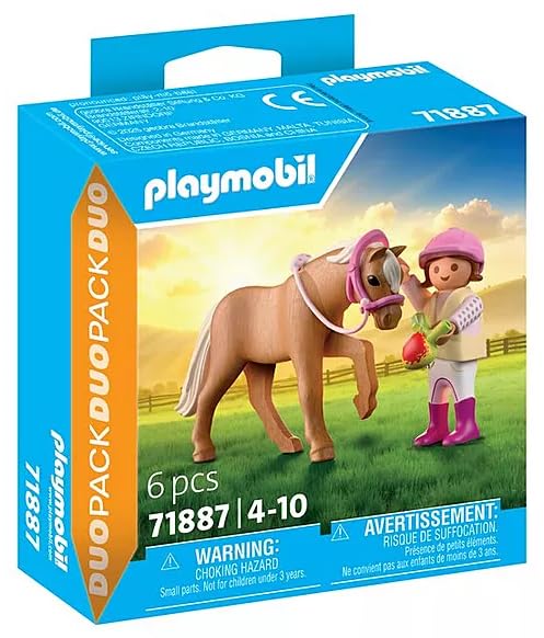 PLAYMOBIL 71887 Duopack Mädchen mit Pony Tierliebe & Pferdeabenteuer ab 4 Jahren