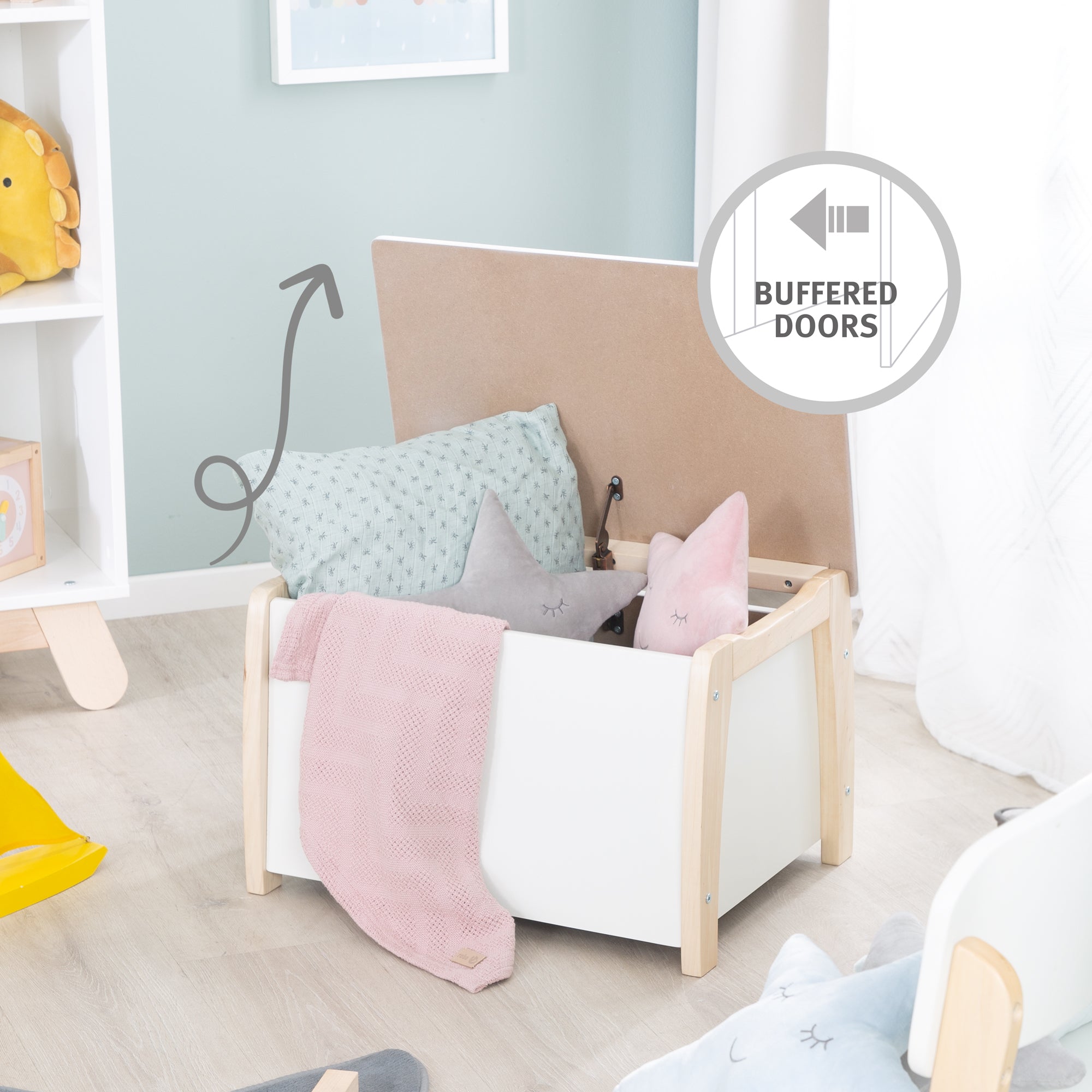 Roba 50708WE Spielzeugtruhe weiß – Spielmöbel - Bild 7 Roba 50708WE Spielzeugtruhe weiß – Spielmöbel - Produktbild 7
