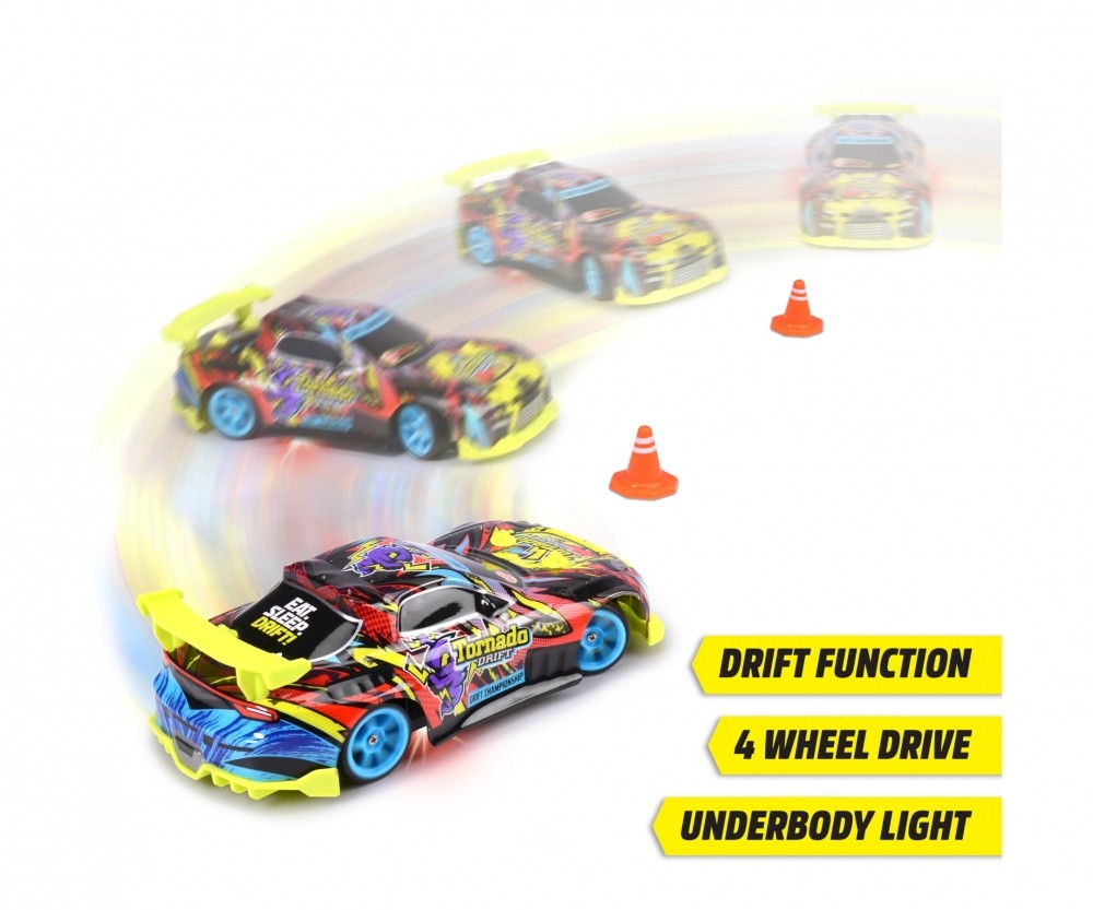 Dickie Toys RC Tornado Drift 201104007 Auto, Fahrzeug, Leichtmetallfelge, Speiche, Rad