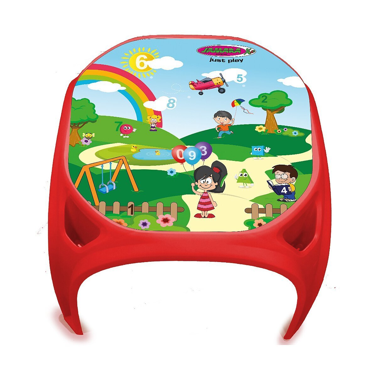 JAMARA Kindertisch Zahlenspaß XL rot ab 24 Monaten