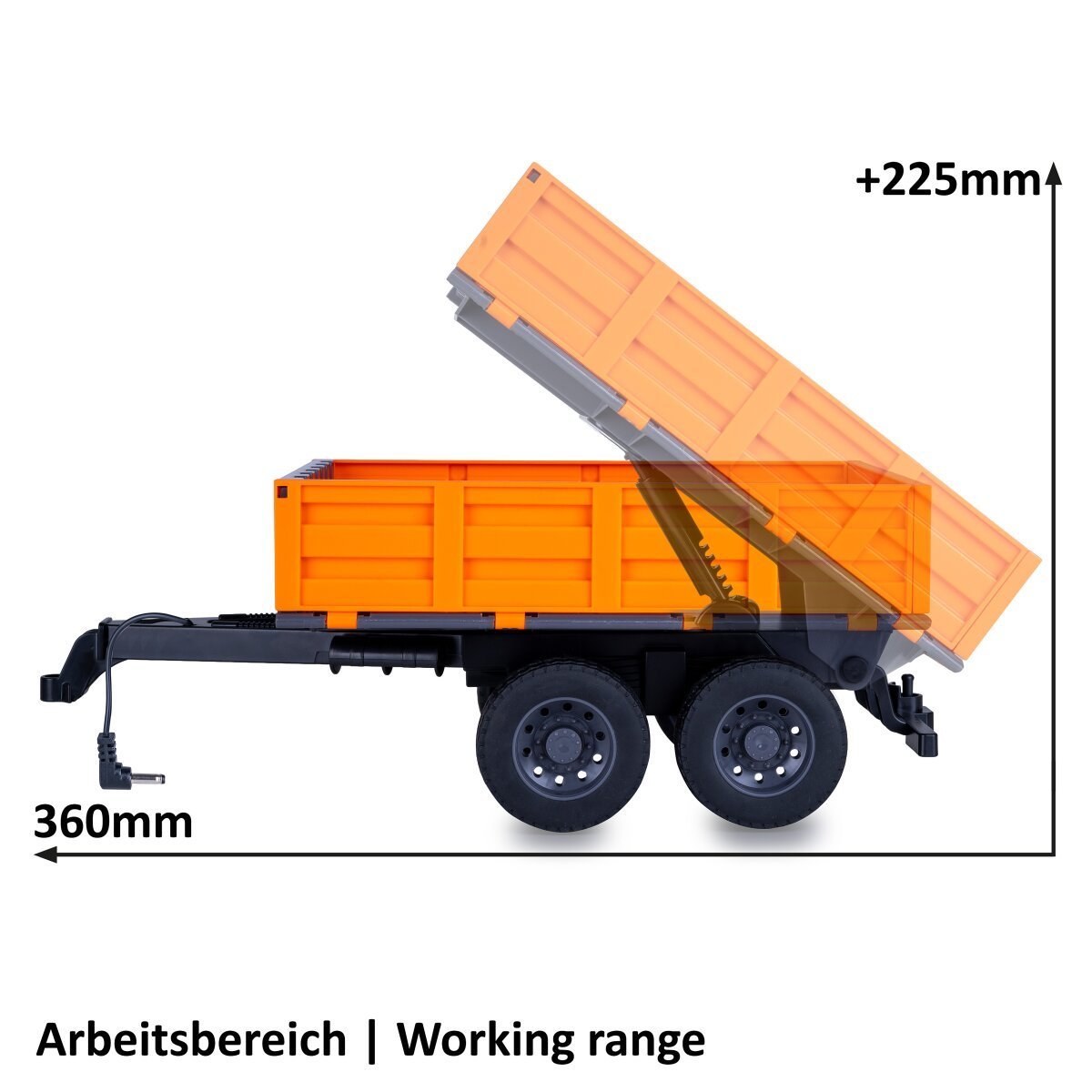 JAMARA Kipper orange für RC-Traktor 1:16 ab 6 Jahren