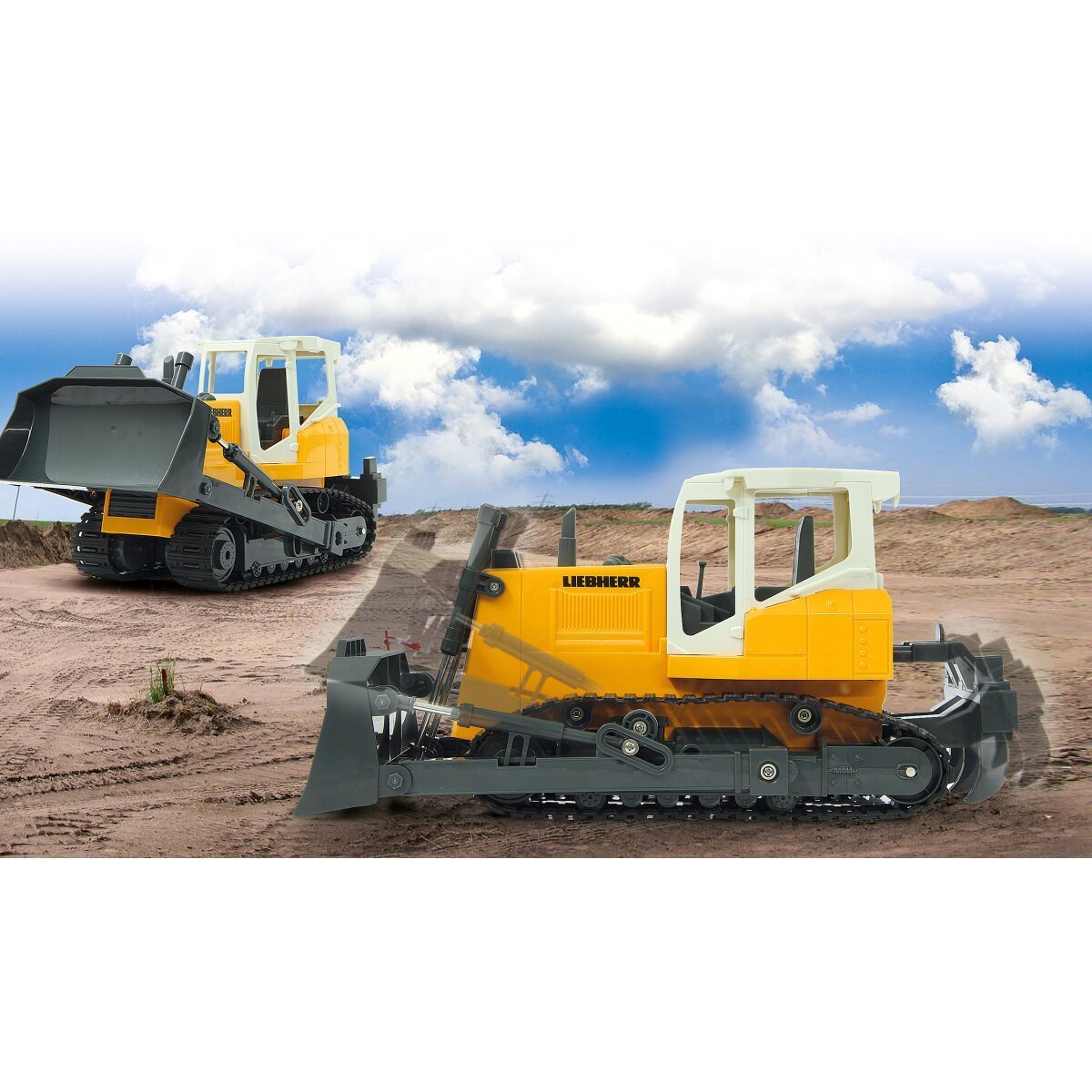 JAMARA Planierraupe Liebherr 1:20 2,4GHz ab 6 Jahren JAMARA Planierraupe Liebherr 1:20 2,4GHz ab 6 Jahren