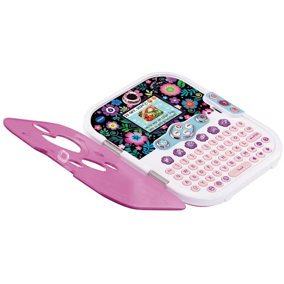 VTech KidiSecrets Selfie Music 2.0 elektronisches Tagebuch ab 6 Jahren VTech KidiSecrets Selfie Music 2.0 in Pink aus Kunststoff, interaktives Tagebuch mit Front- & Kamera, Gesichtserkennung, MP3-Player, 750 Einträge, 10 Lernspiele, kindersicher,