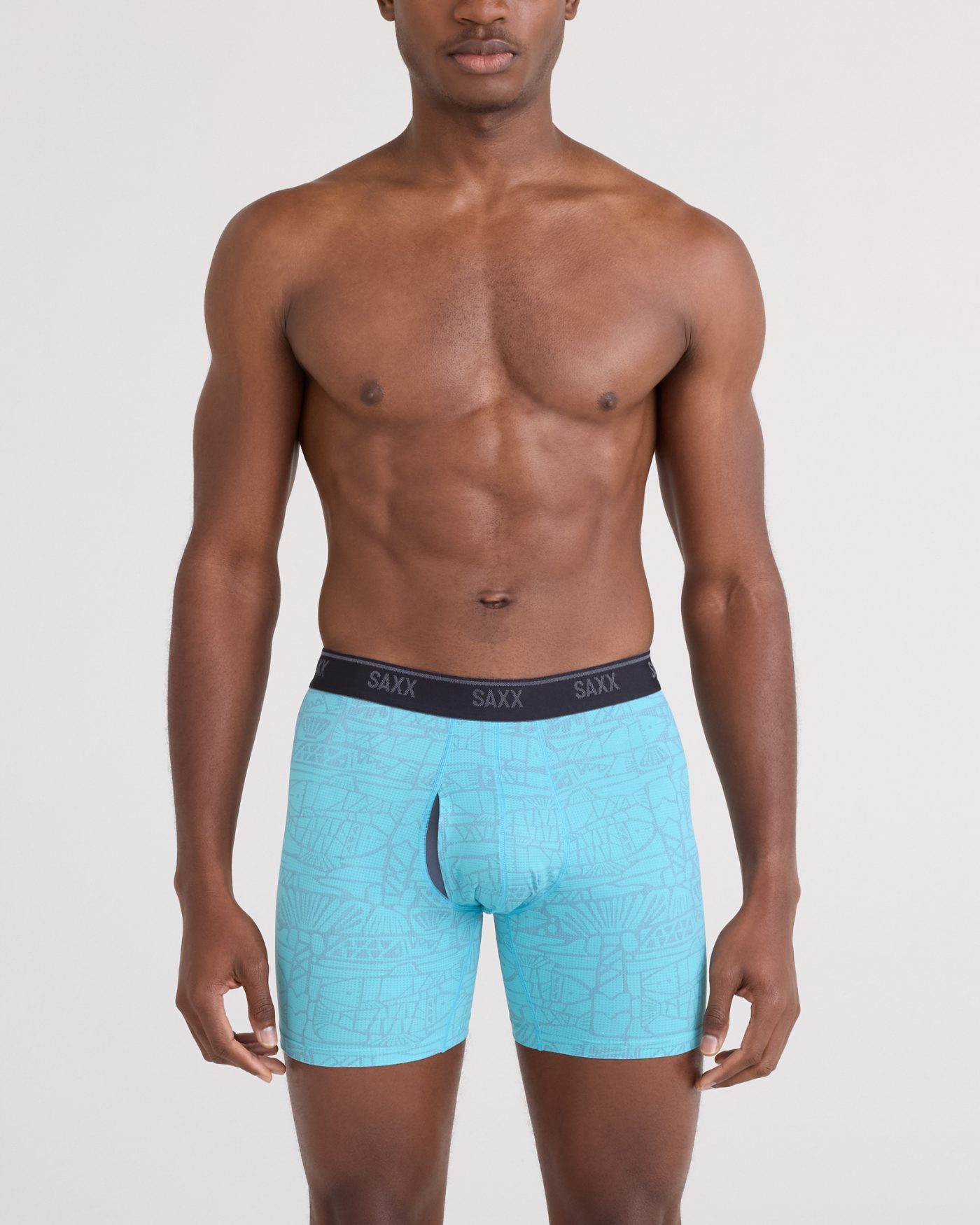 SAXX Boxershort Quest Quick-Dry Mesh - Hellblau SAXX Boxershort Quest Quick-Dry Mesh - Hellblau
