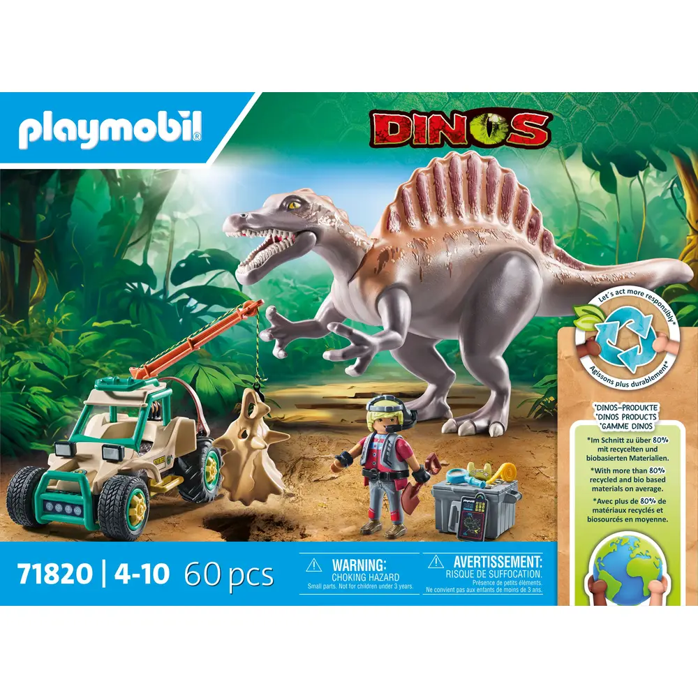 PLAYMOBIL 71820 Spinosaurus-Angriff auf Dino-Ausgrabung PLAYMOBIL 71820 Spinosaurus-Angriff auf Dino-Ausgrabung