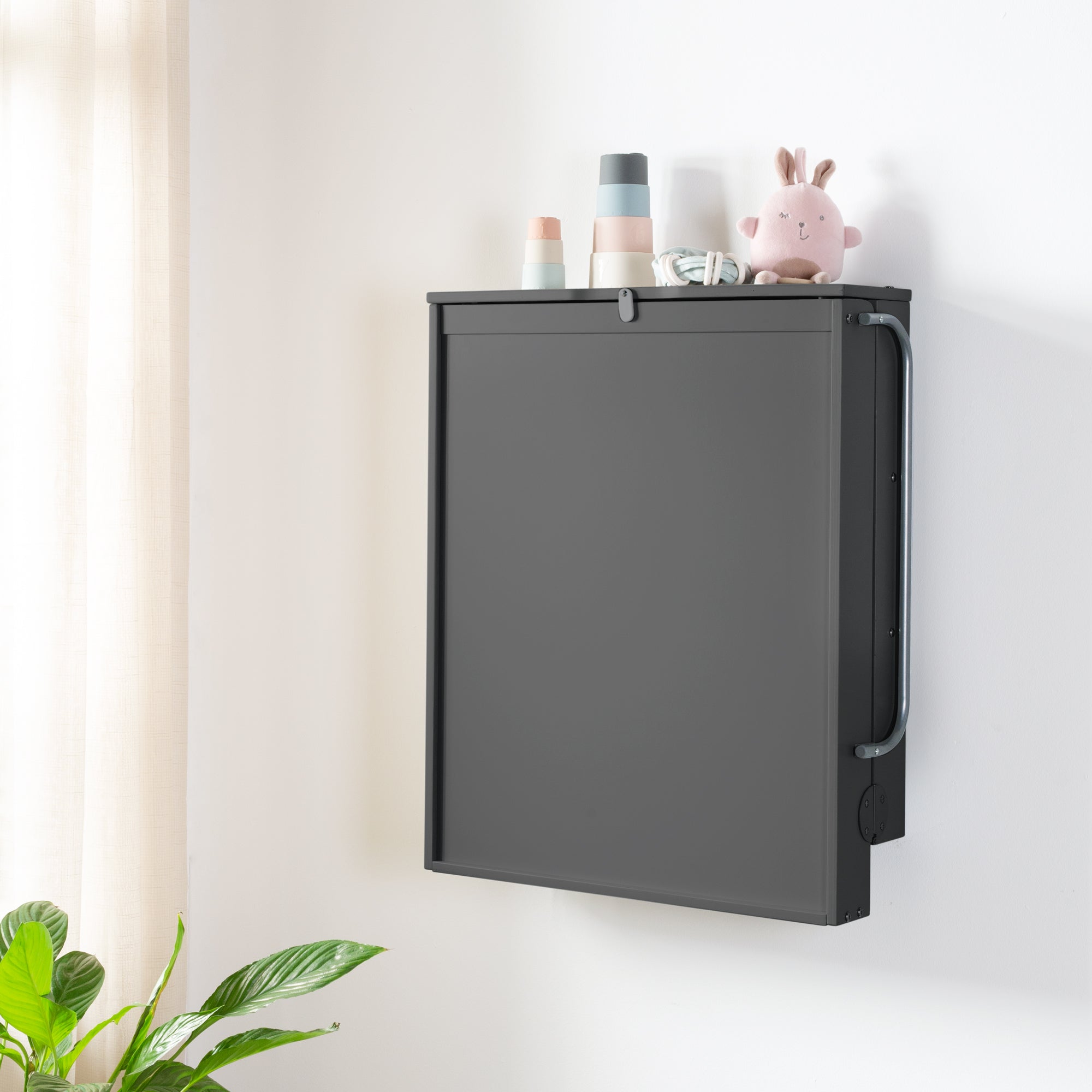 Roba 212015ANV230 Wandwickelregal +Wickelauflage grau anthrazit – Wickeln & Baden - Bild 4 Roba 212015ANV230 Wandwickelregal +Wickelauflage grau anthrazit – Wickeln & Baden - Produktbild 4