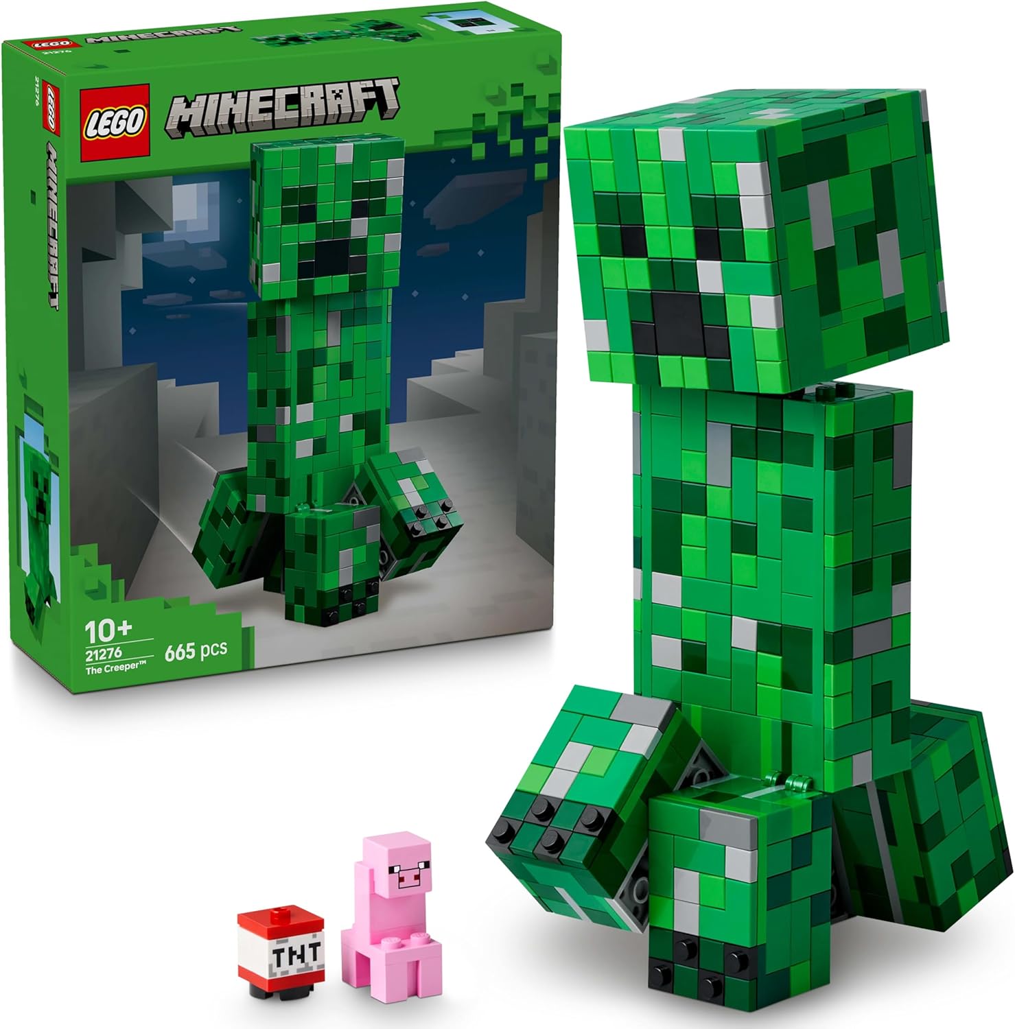 LEGO® Minecraft™ 21276 Der Creeper™ LEGO® Minecraft™ 21276 Der Creeper™ – Verpackung, Zubehör und Details sichtbar