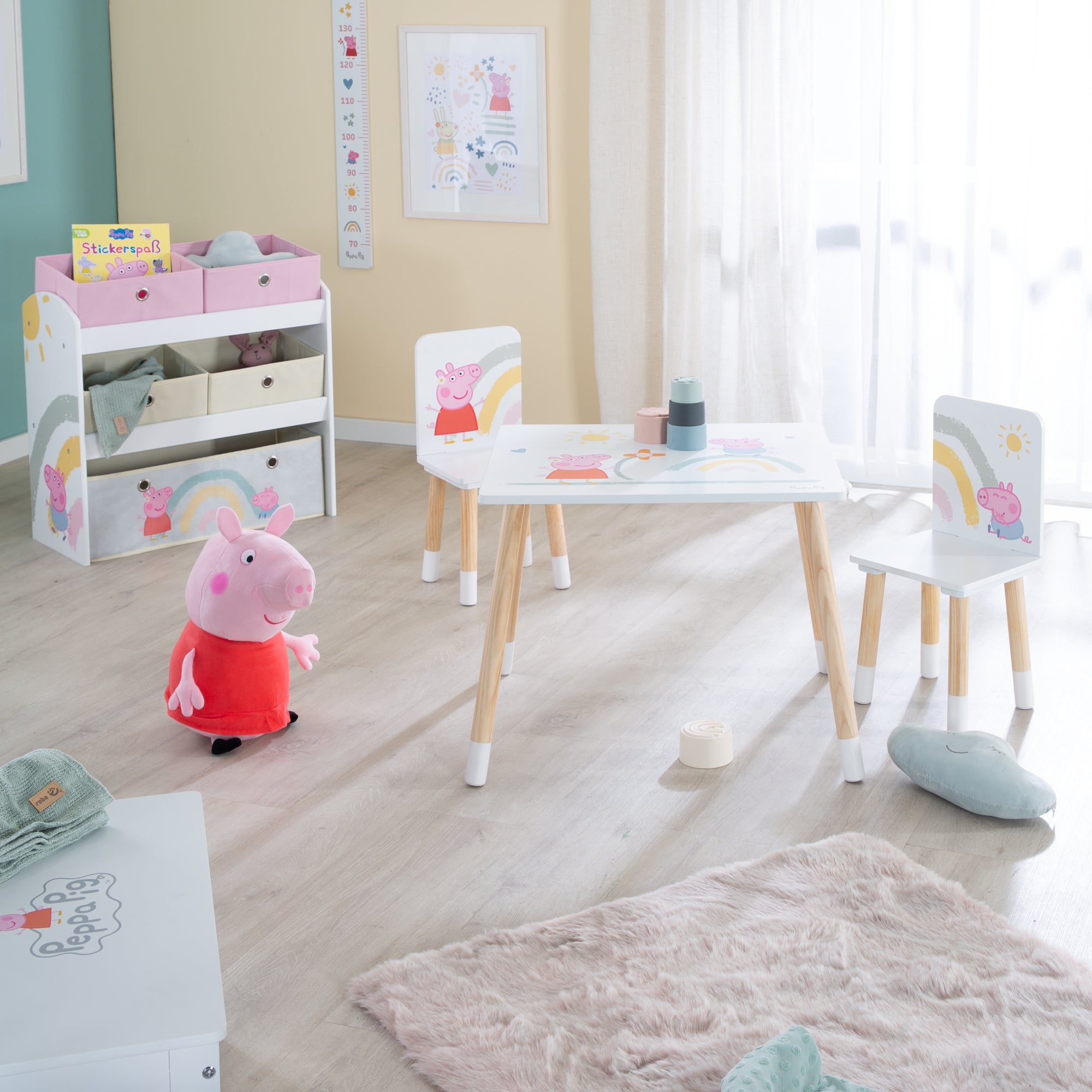 Roba 450019PP1 Kindersitzgruppe Peppa Pig weiß – Spielmöbel - Bild 6 Roba 450019PP1 Kindersitzgruppe Peppa Pig weiß – Spielmöbel - Produktbild 6