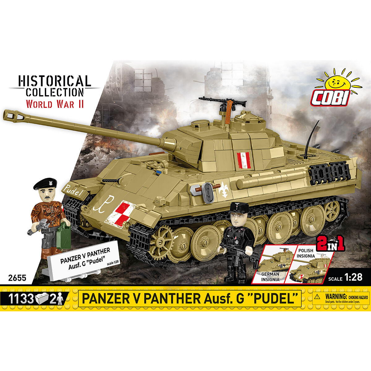 COBI 2655 - PANZER V Panther AUSF. G PUDEL, 1:28 - Bild 3 COBI 2655 - PANZER V Panther AUSF. G PUDEL, 1:28 - Bild 3