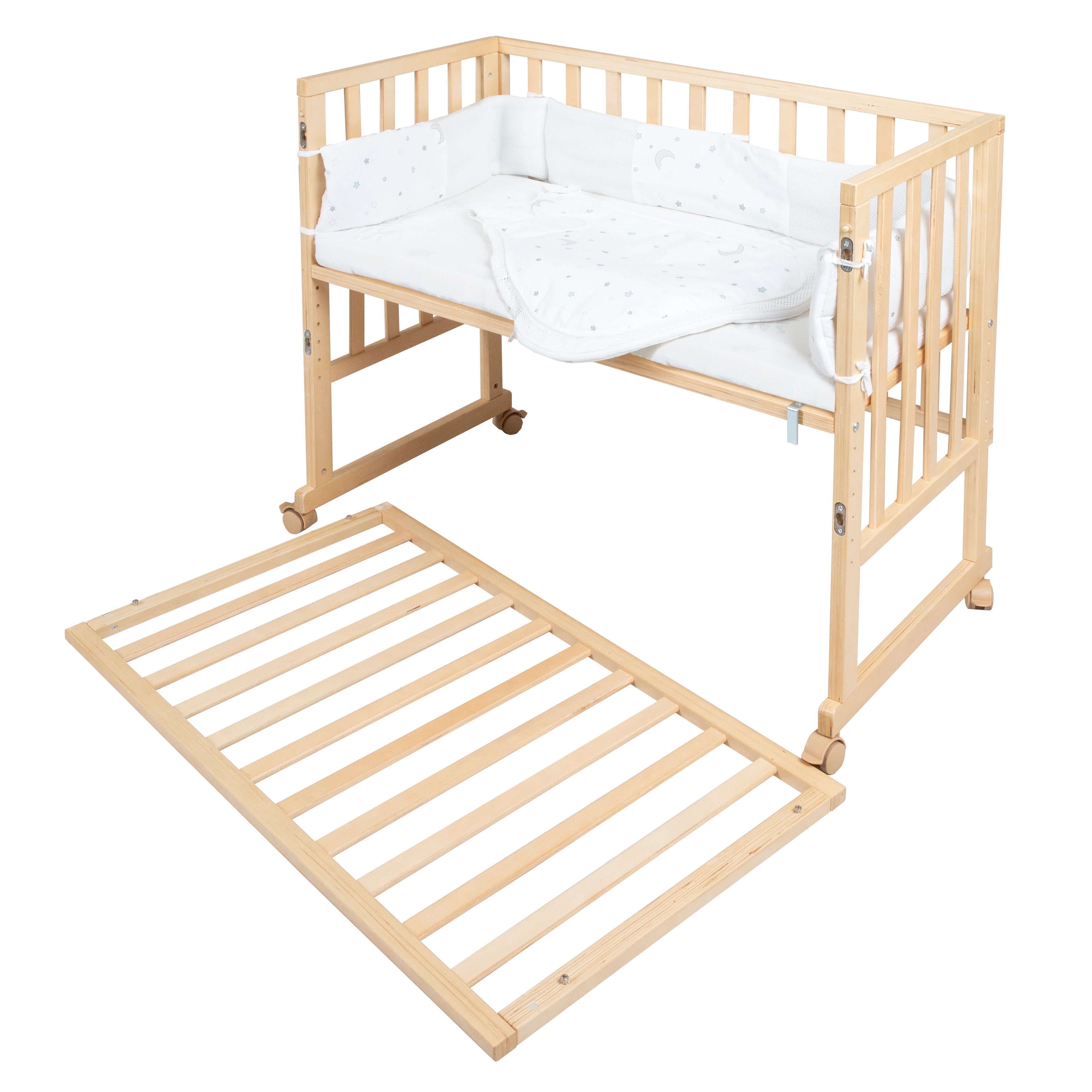 Roba 8960NL50V209 Stubenbett 3in1 Sternenzauber natur lackiert – Stubenbetten - Bild 6 Roba 8960NL50V209 Stubenbett 3in1 Sternenzauber natur lackiert – Stubenbetten - Produktbild 6