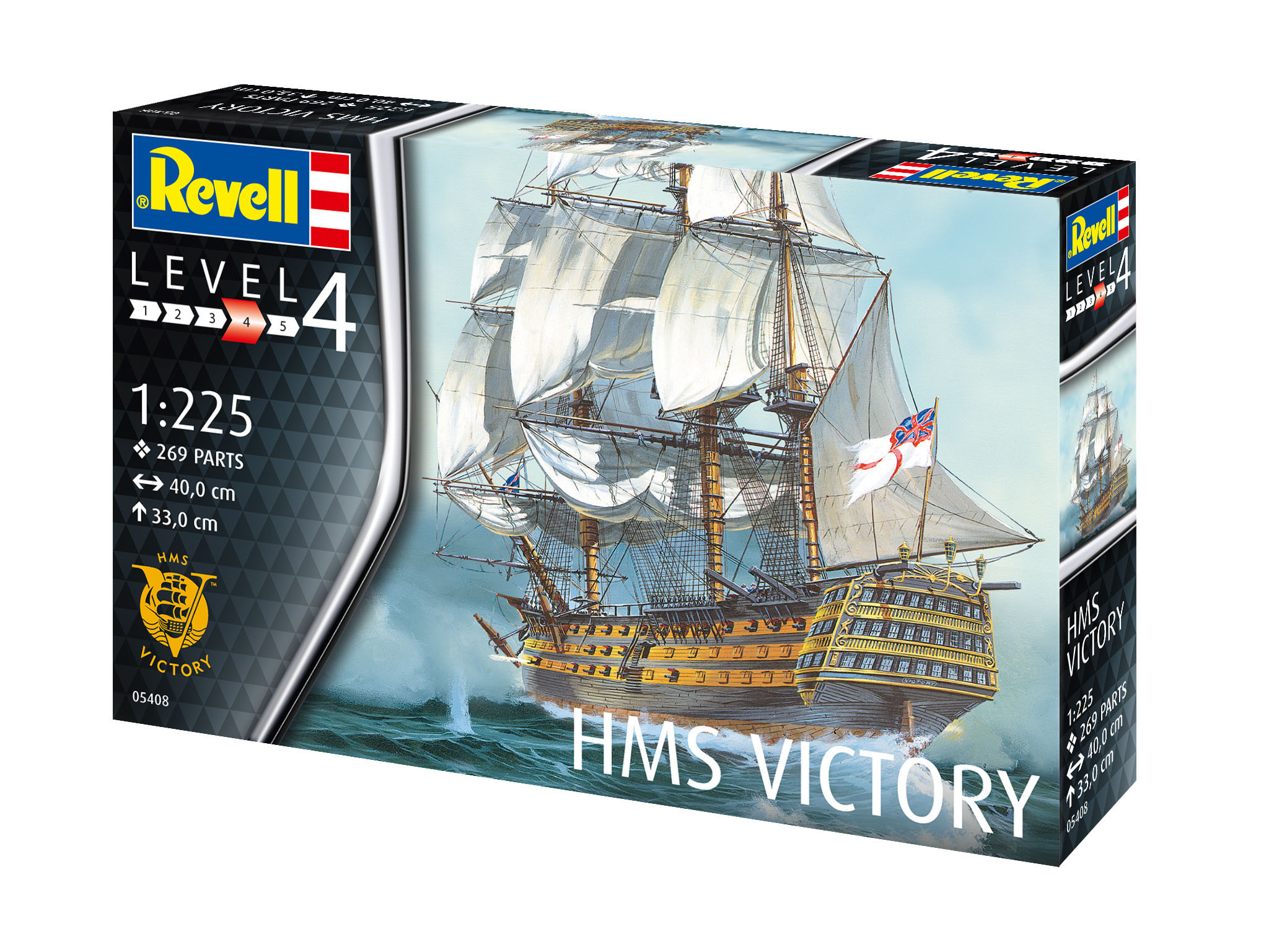 Revell 05408 H.M.S. Victory - Legendäres Flaggschiff im Maßstab 1:225 Boot, Transport, Fahrzeug