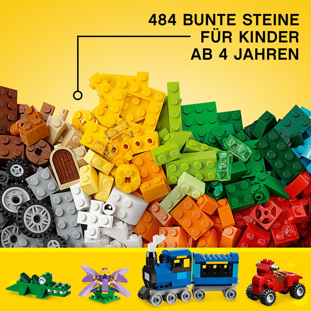LEGO® Classic Mittelgroße Bausteine-Box 10696 Spielzeug, Maschine, Rad