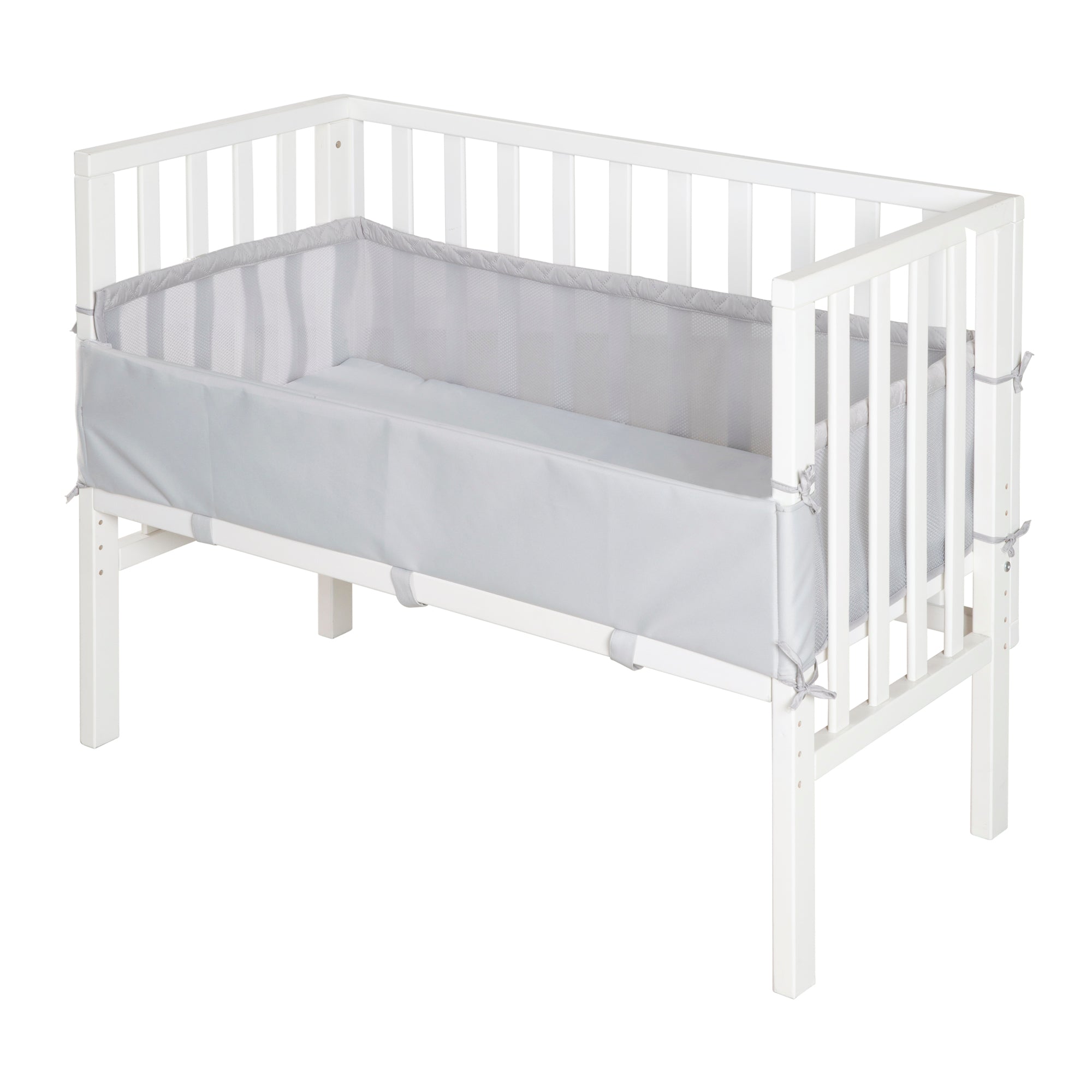 Roba 8970WE8V230 Beistellbett 2in1 roba Style grau weiß – Stubenbetten - Bild 1 Roba 8970WE8V230 Beistellbett 2in1 roba Style grau weiß – Stubenbetten - weiß - Stubenbetten - Produktbild 1