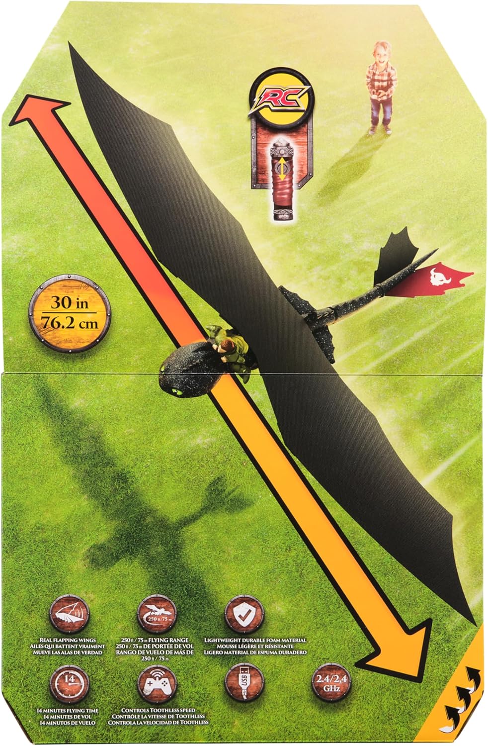 Dragons Movie - Fliegender Ohnezahn Person, Werbung, Schwert, Waffe