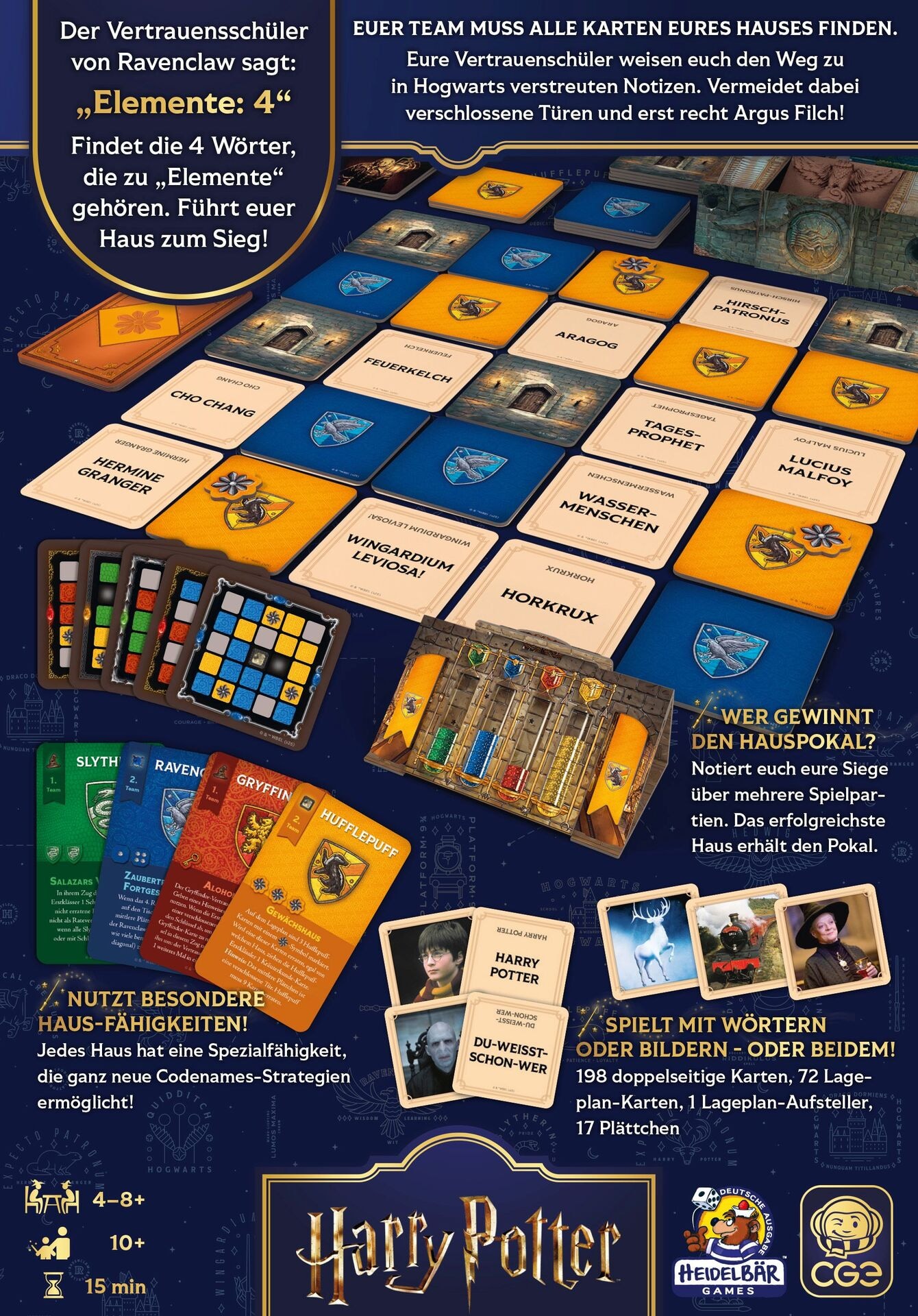 Produktfoto - HeidelBÄR Games GmbH - Codenames Back to Hogwarts - Modell HEIDELBÄR CZ210