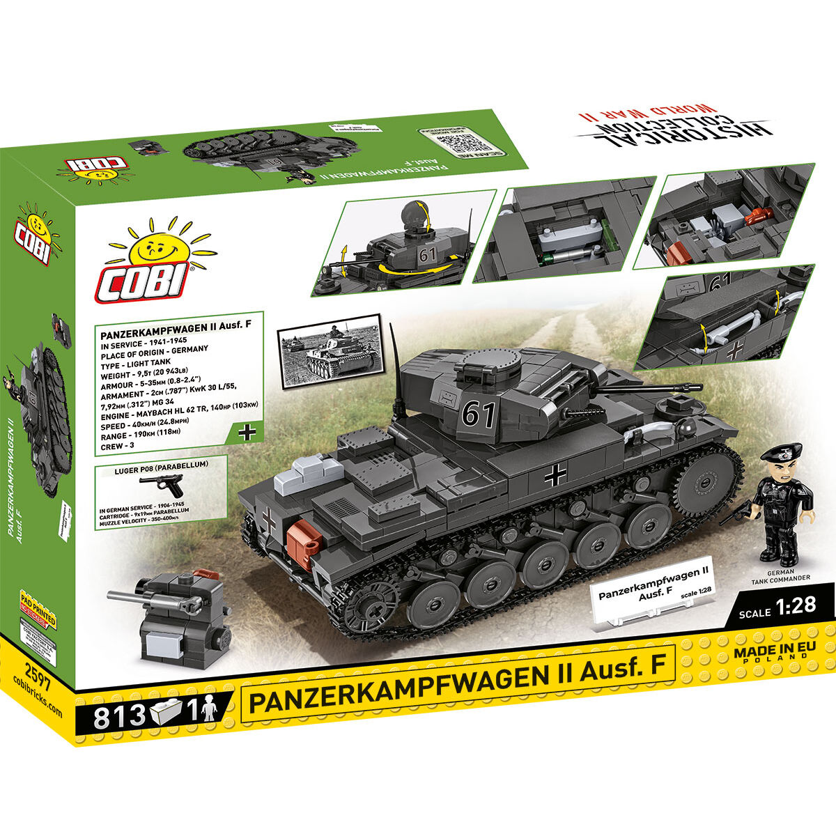 COBI 2597 - Panzerkampfwagen II AUSF. 1:28 - Bild 2 COBI 2597 - Panzerkampfwagen II AUSF. 1:28 - Bild 2