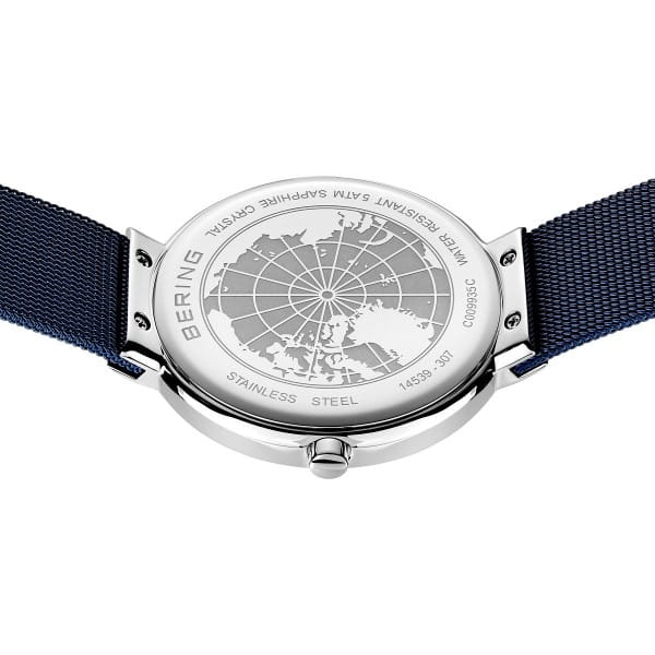 Bering 14539-307 Unisex Uhr, Milanaise, Blau/Silber Bering 14539-307 Unisex Uhr, Milanaise, Blau/Silber