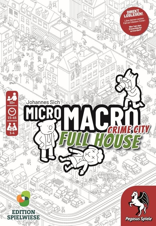 MicroMacro:, Crime, City, 2, Full, House, Edition, Spielwiese, Nachbarschaft, Buch, Person, Nachbarschaft, Buch, Person