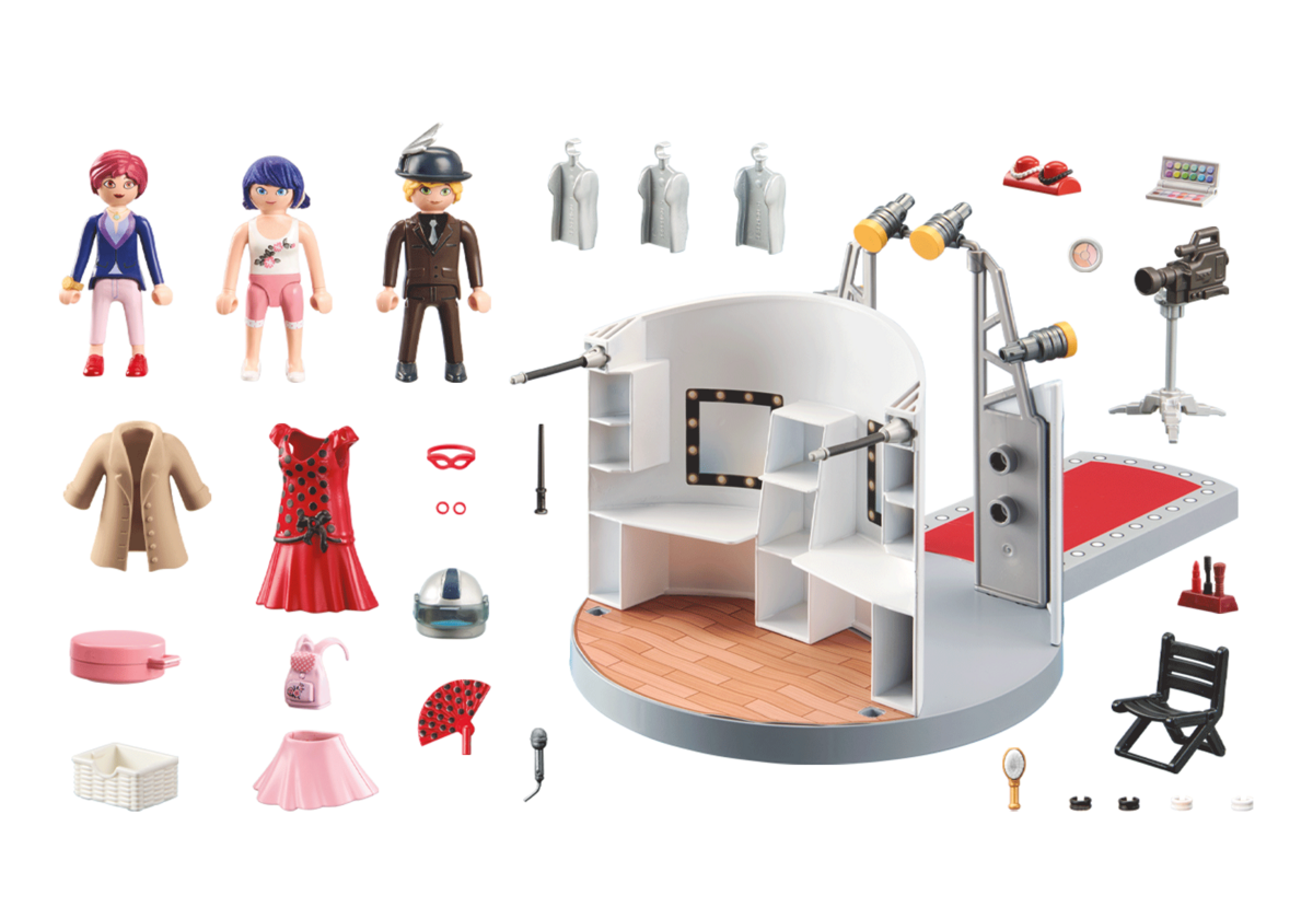 PLAYMOBIL 71335 Miraculous: Gabriels Fashion Show Person, Puppe, Spielzeug, Stuhl, Figur