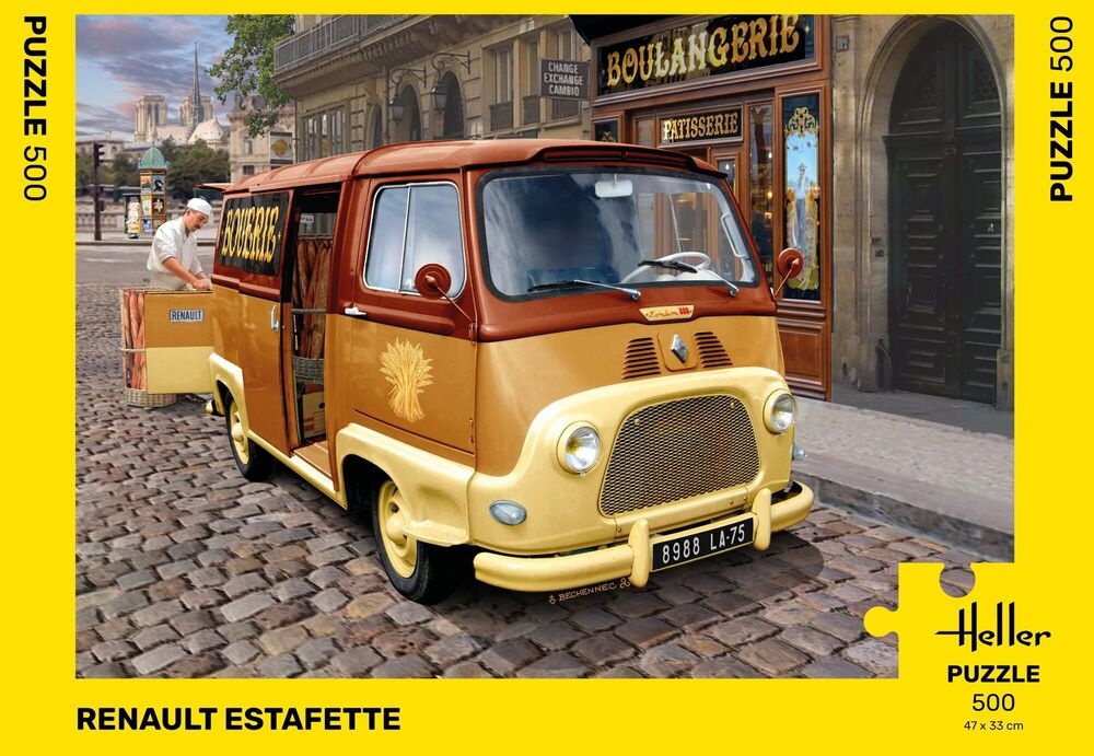 Heller 20743 Puzzle Renault Estafette 500 Teile für Oldtimer-Fans Heller, 20743, Puzzle, Renault, Estafette, 500, Teile, für, Oldtimer-Fans, Wohnwagen, Lieferwagen, Fahrzeug, Nummernschild, Auto, Wohnwagen, Lieferwagen, Fahrzeug, Nummernschild, Auto