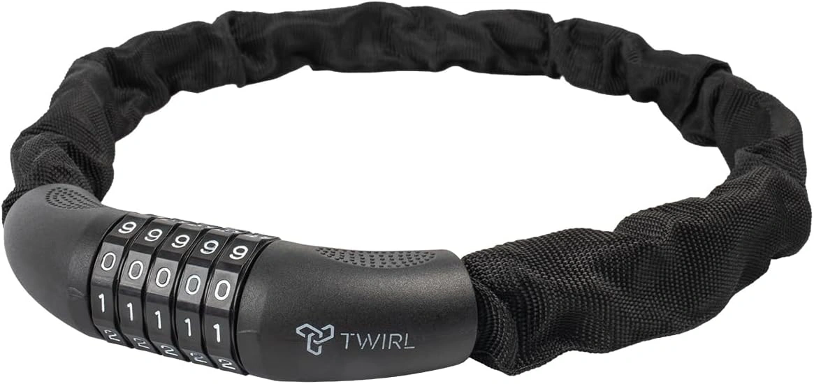 TWIRL 230582 – Zahlen-Kettenschloss C.C. Schwarz