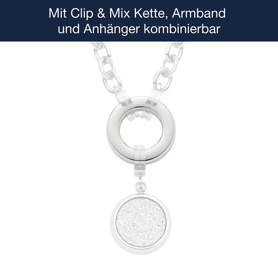 Leonardo 13861 Edelstahlring Klein Flach