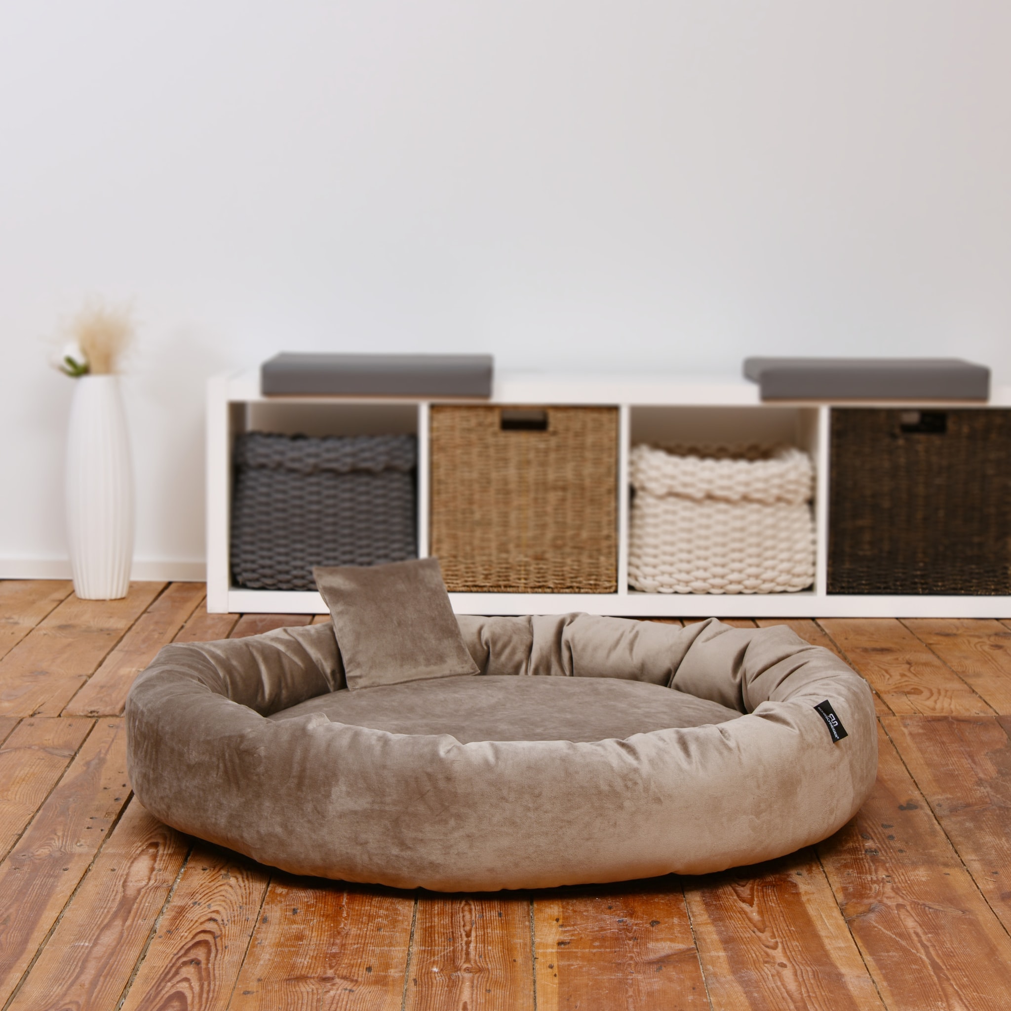 Rohrschneider – RS 22238 – Kuschelinsel Velvet taupe Gr. L – Taupe – Haustiermöbel Rohrschneider – RS 22238 – Kuschelinsel Velvet taupe Gr. L – Taupe – Haustiermöbel