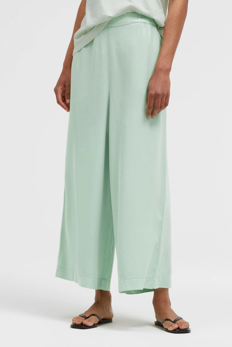 SENSES Wide Leg Hose PA:LO aus Lyocell pastel lime SENSES Wide Leg Hose PA:LO aus Lyocell pastel lime