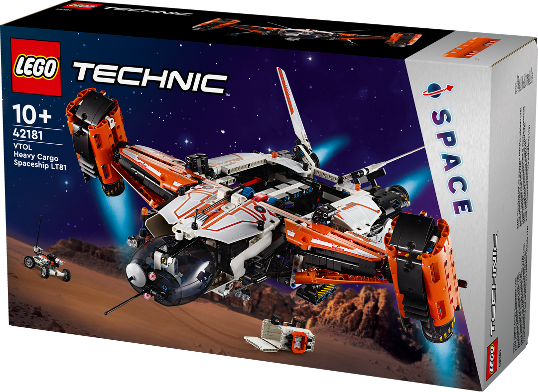 LEGO® Technic VTOL Schwerlastraumfrachter LT81 42181 Raumschiff, Transport, Fahrzeug, Maschine, Rad