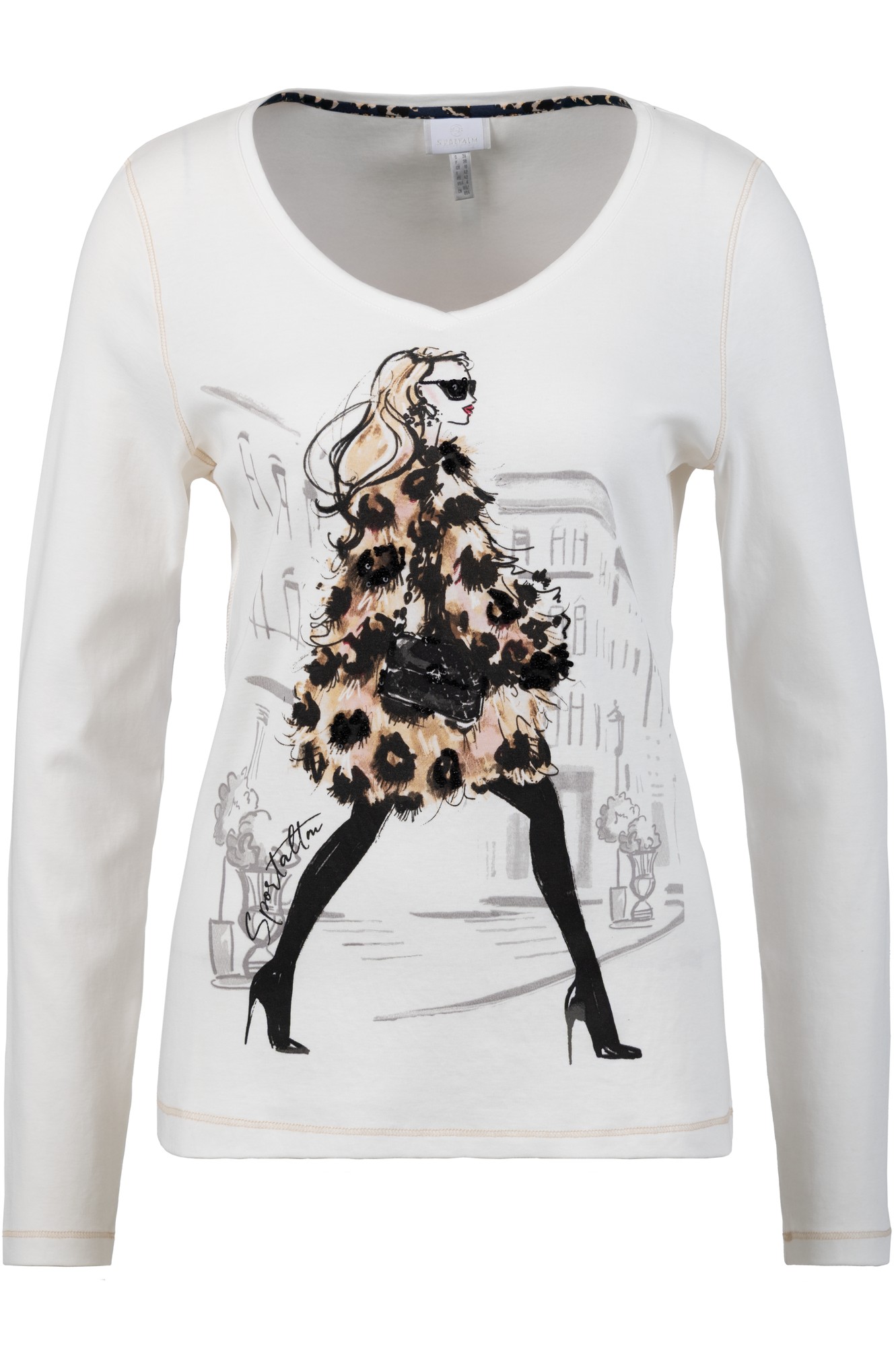 Sportalm Lazura Longsleeve Shirt Egret - Off-White Sportalm Lazura Longsleeve Shirt Egret - Off-White