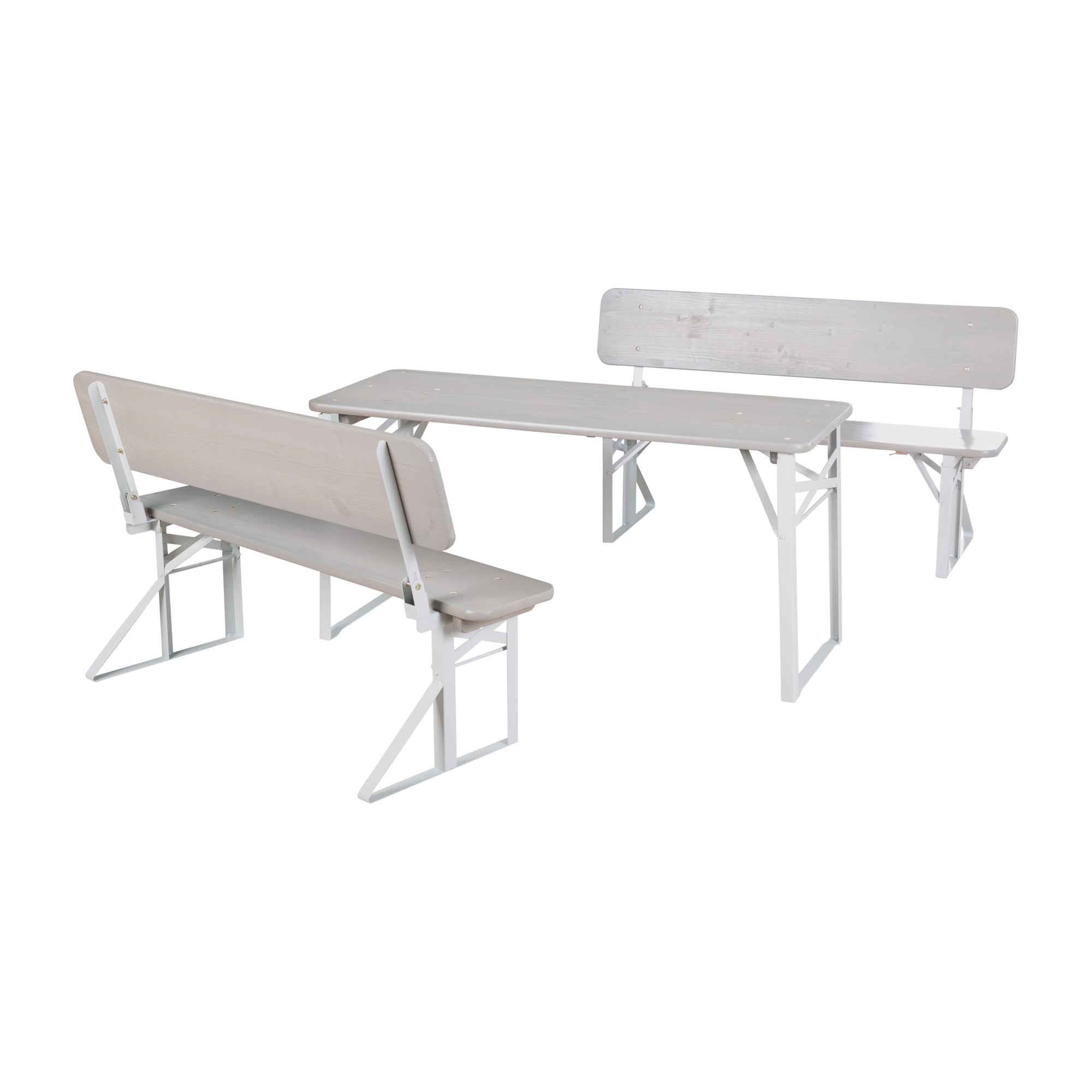 Roba 457009GA Kinderparty-Garnitur mit Lehne grau – Outdoor FSC - Bild 1 Roba 457009GA Kinderparty-Garnitur mit Lehne grau – Outdoor FSC - grau - Outdoor FSC - Produktbild 1