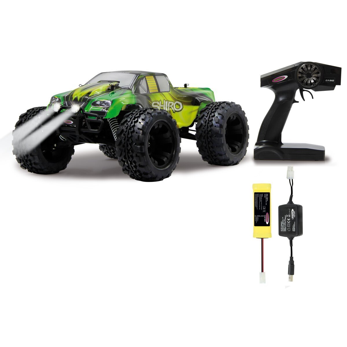 JAMARA Shiro Monstertruck 4WD 1:10 NiMh 2,4GHz mit LED ab 14 Jahren
