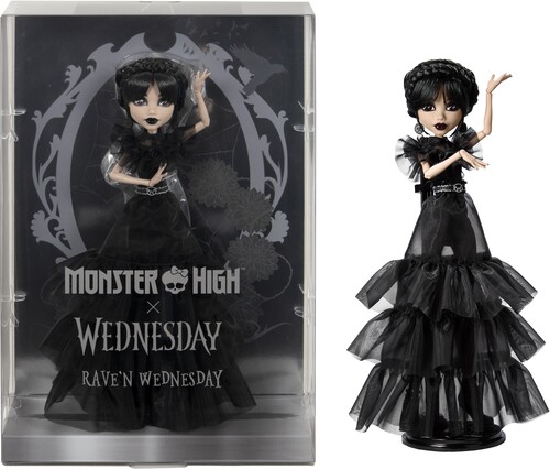 Monster, High, x, Wednesday, Raven, Dress, Doll