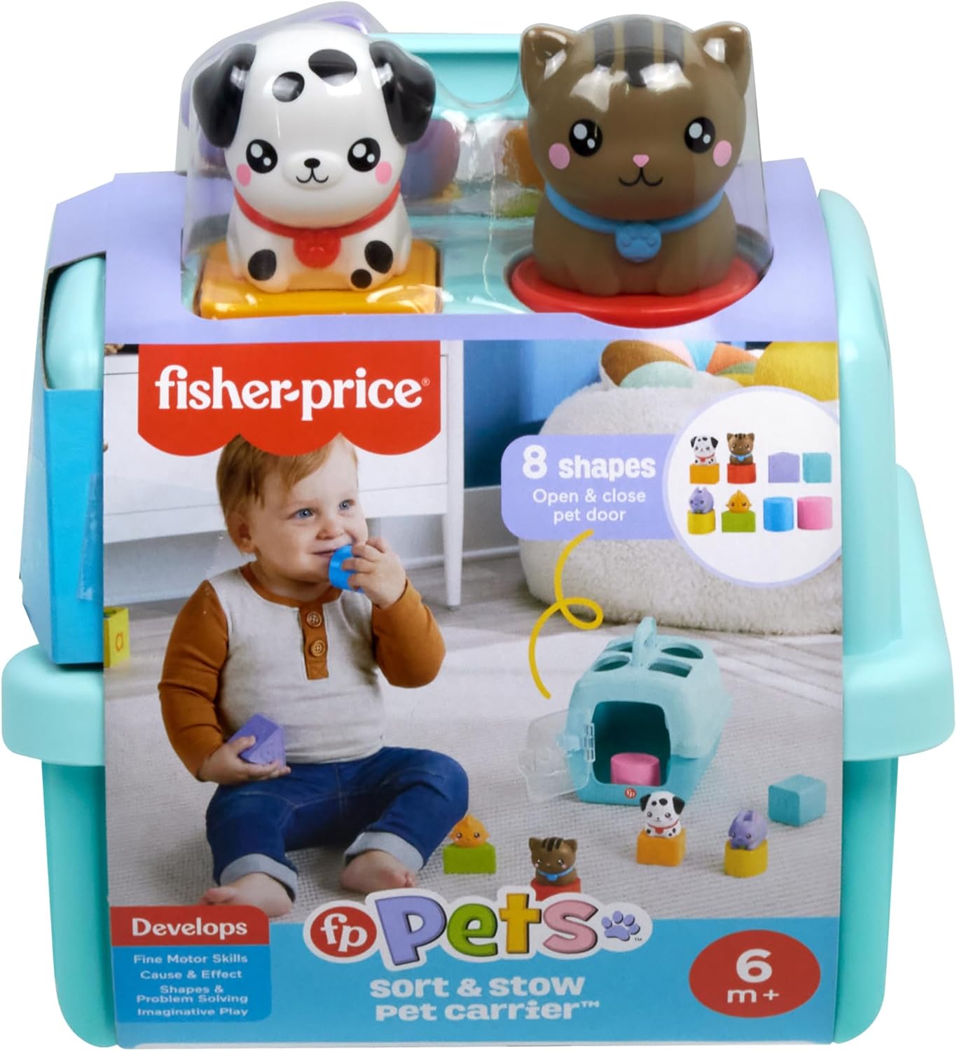 Fisher-Price, Meine, Tierfreunde, Bausteine, Formsortier-Spielzeug, HTW93, Person, Drinnen