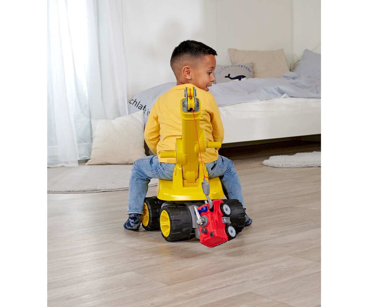 BIG Power Worker Maxi Kran (800055816) Person, Sitzend, Innenarchitektur, Junge, Kind