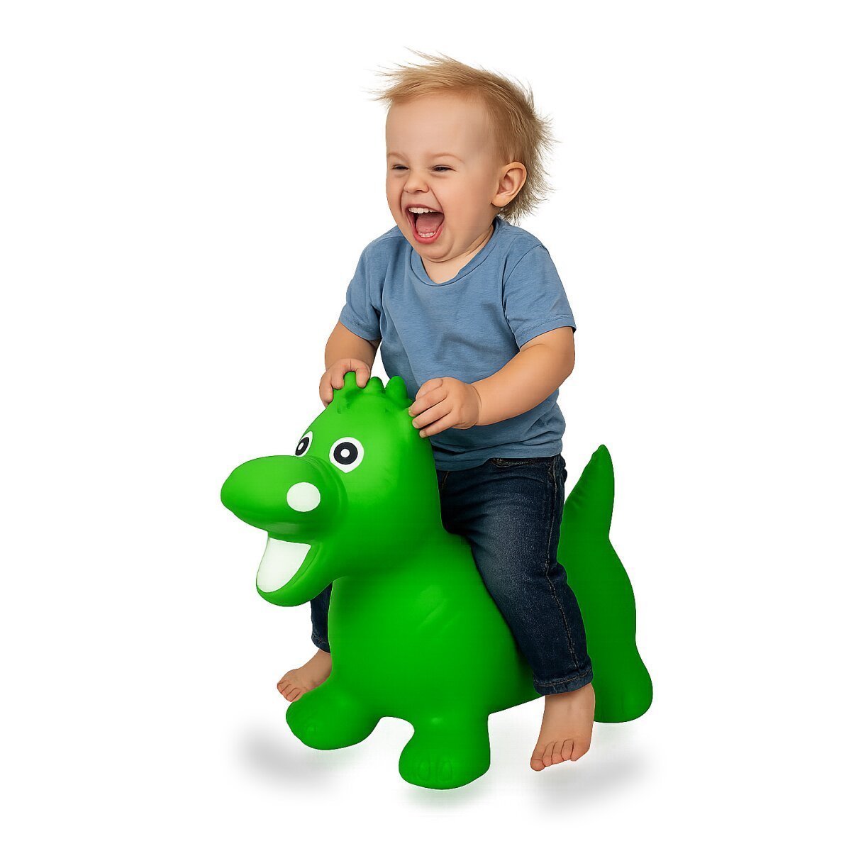 JAMARA Hüpftier Drache HoppyDoo grün mit Pumpe ab 12 Monaten