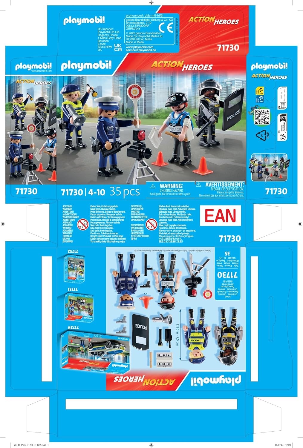 PLAYMOBIL 71730 - Action Heroes: Figurenset Polizei Werbung, Plakat, Leute, Person, Kind