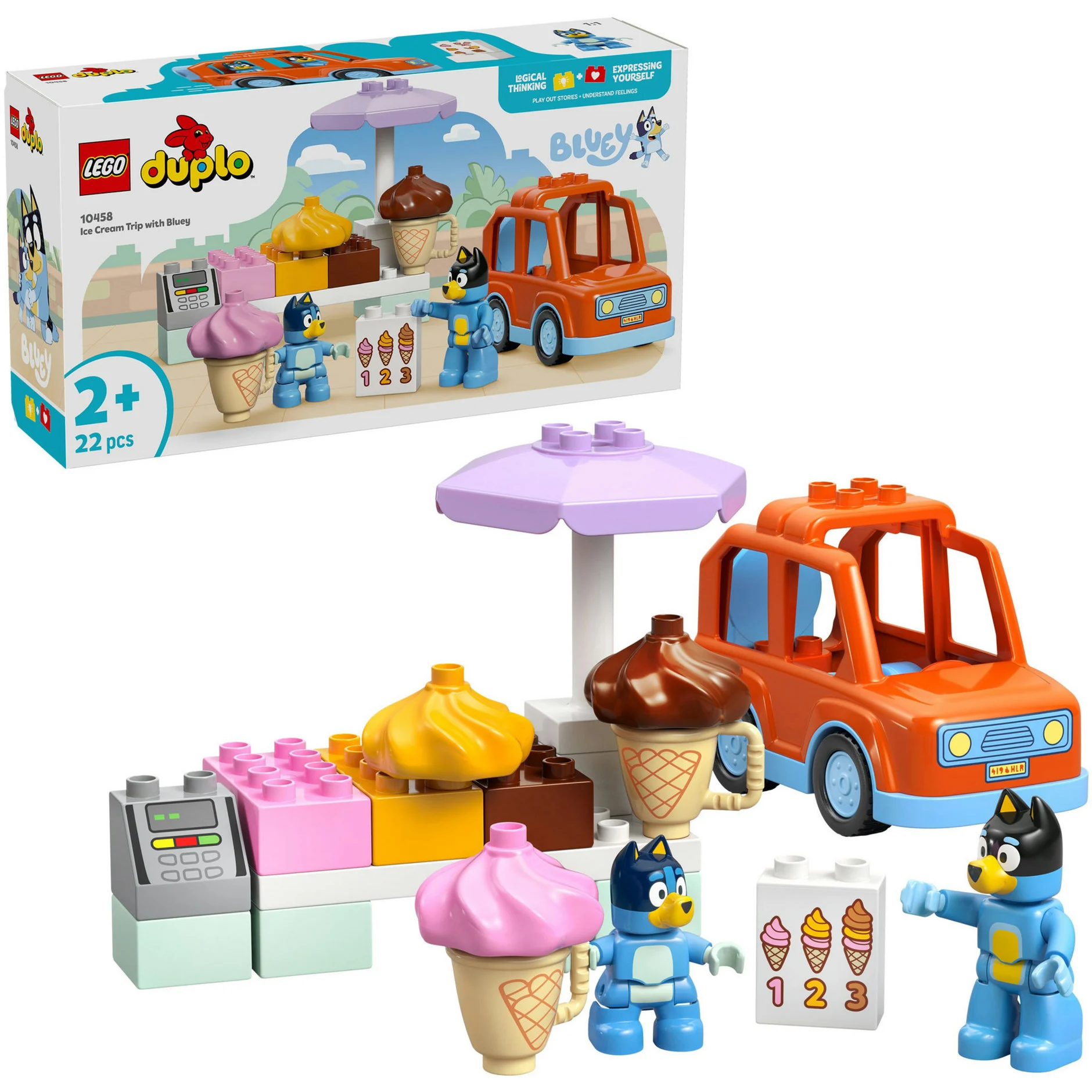 LEGO® Bluey 10458 Ausflug zur Eisdiele mit Bluey LEGO® Bluey 10458 Ausflug zur Eisdiele mit Bluey
