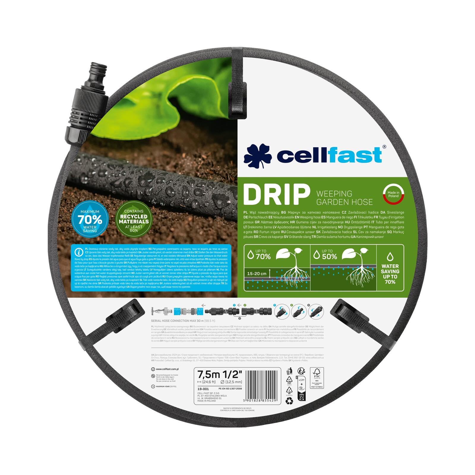 Cellfast Perlschlauch DRIP 1/2" 7,5 m Cellfast Perlschlauch DRIP 1/2" 7,5 m