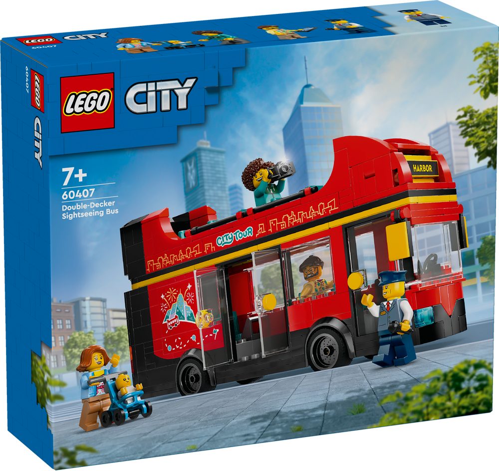 LEGO, 60407, City, Doppeldeckerbus, Bus, Transport, Fahrzeug, Werbung, Person