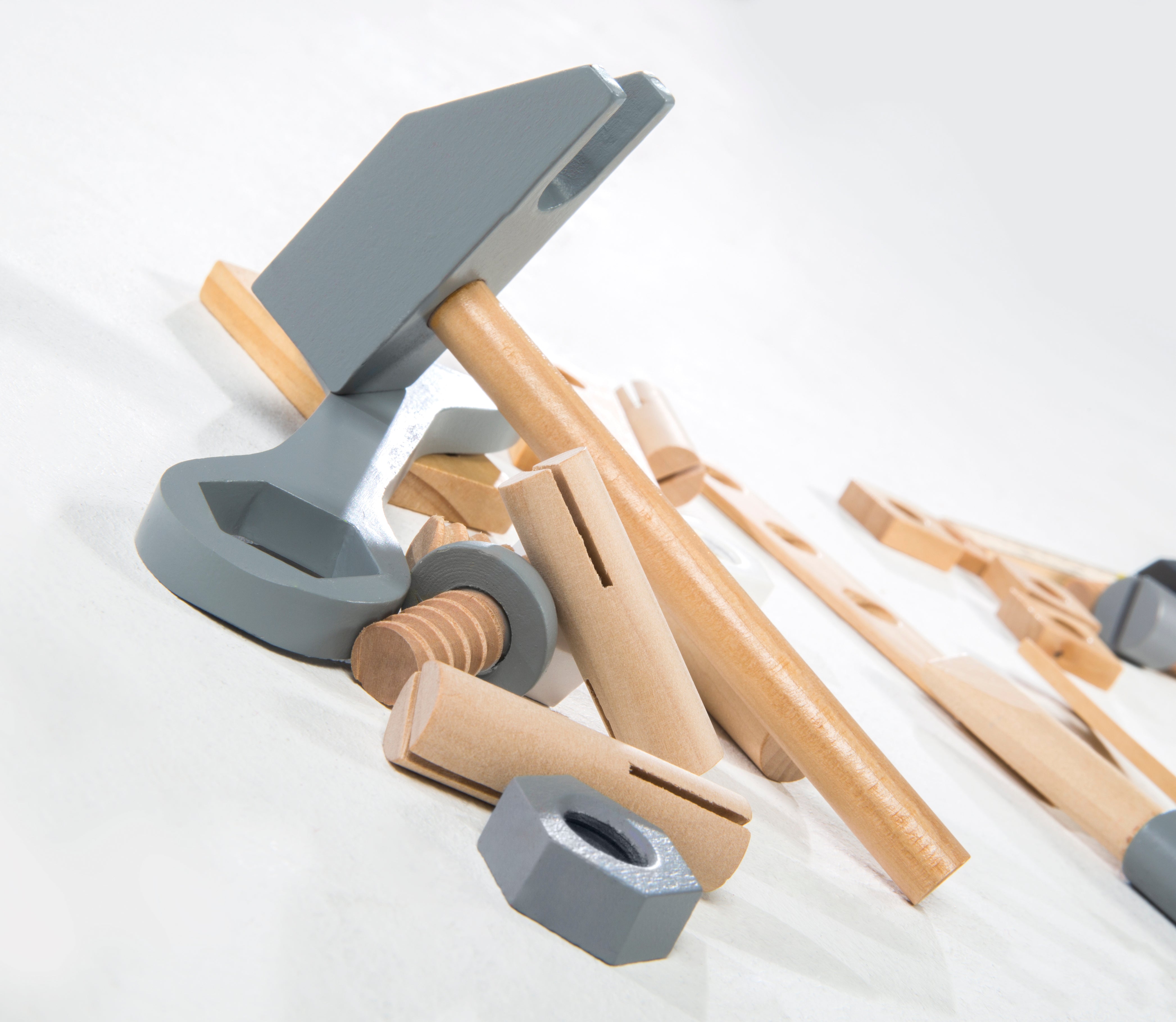Roba 97212 Werkzeugkiste mit Zubehör natur lackiert – Rollenspiel - Bild 12 Roba 97212 Werkzeugkiste mit Zubehör natur lackiert – Rollenspiel - Produktbild 12