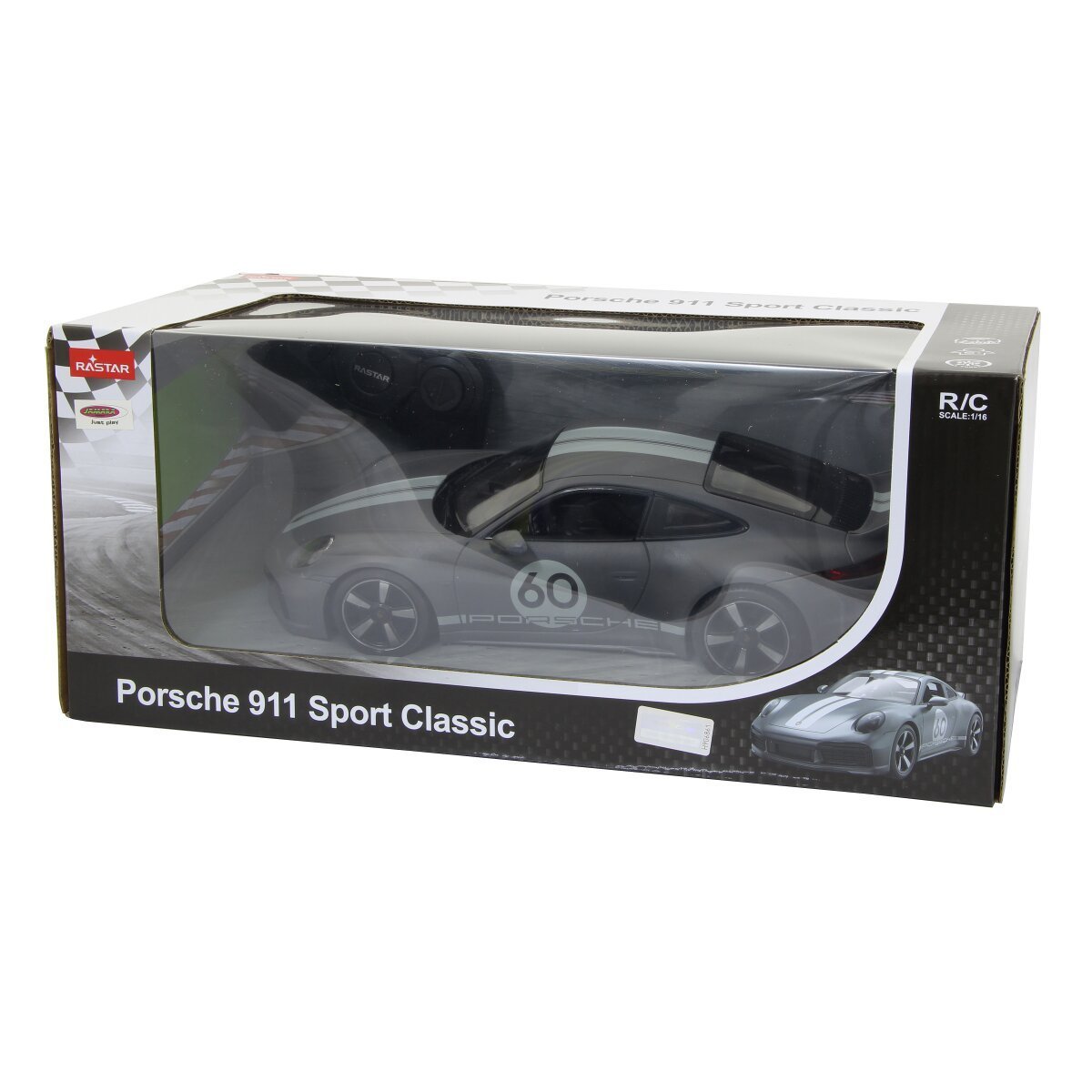 JAMARA Porsche 911 Sport Classic 1:16 grau 2,4GHz ab 6 Jahren JAMARA Porsche 911 Sport Classic 1:16 grau 2,4GHz ab 6 Jahren