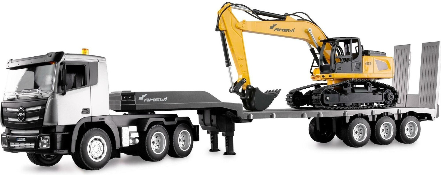 AMEWI 2-in-1 Tieflader/Bagger-Set G836E/G041E 1:24 RTR Transport, Lastwagen, Fahrzeug, Maschine, Rad, Transport, Lastwagen, Fahrzeug, Maschine, Rad, Transport, Lastwagen, Fahrzeug, Maschine, Rad, Transport, Lastwagen, Fahrzeug, Maschine, Rad, Transport, Lastwagen, Fahrzeug, Maschine, Rad, Transport, Lastwagen