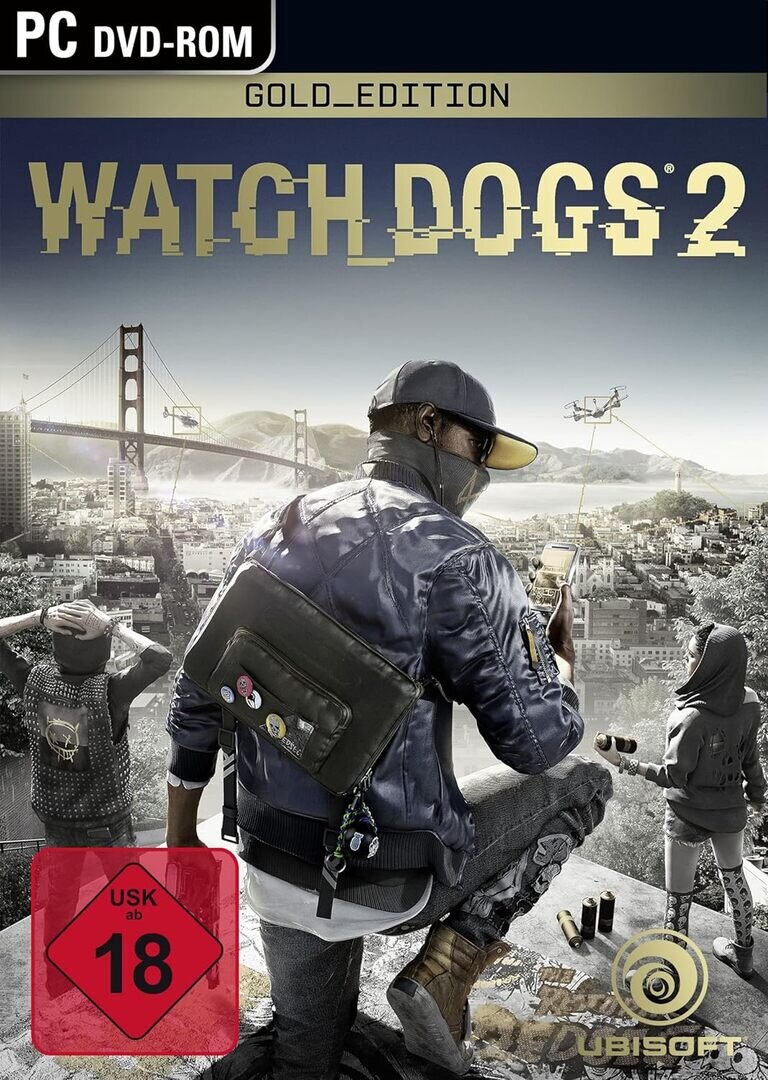 PC_Watch_Dogs_2_-_Gold_Edition_-_[PC]_402407, Werbung, Plakat, Erwachsener, Person, Frau