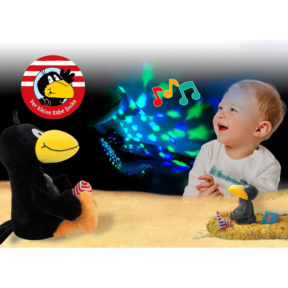 JAMARA Sternenlicht LED - Der kleine Rabe Socke JAMARA Sternenlicht LED - Der kleine Rabe Socke